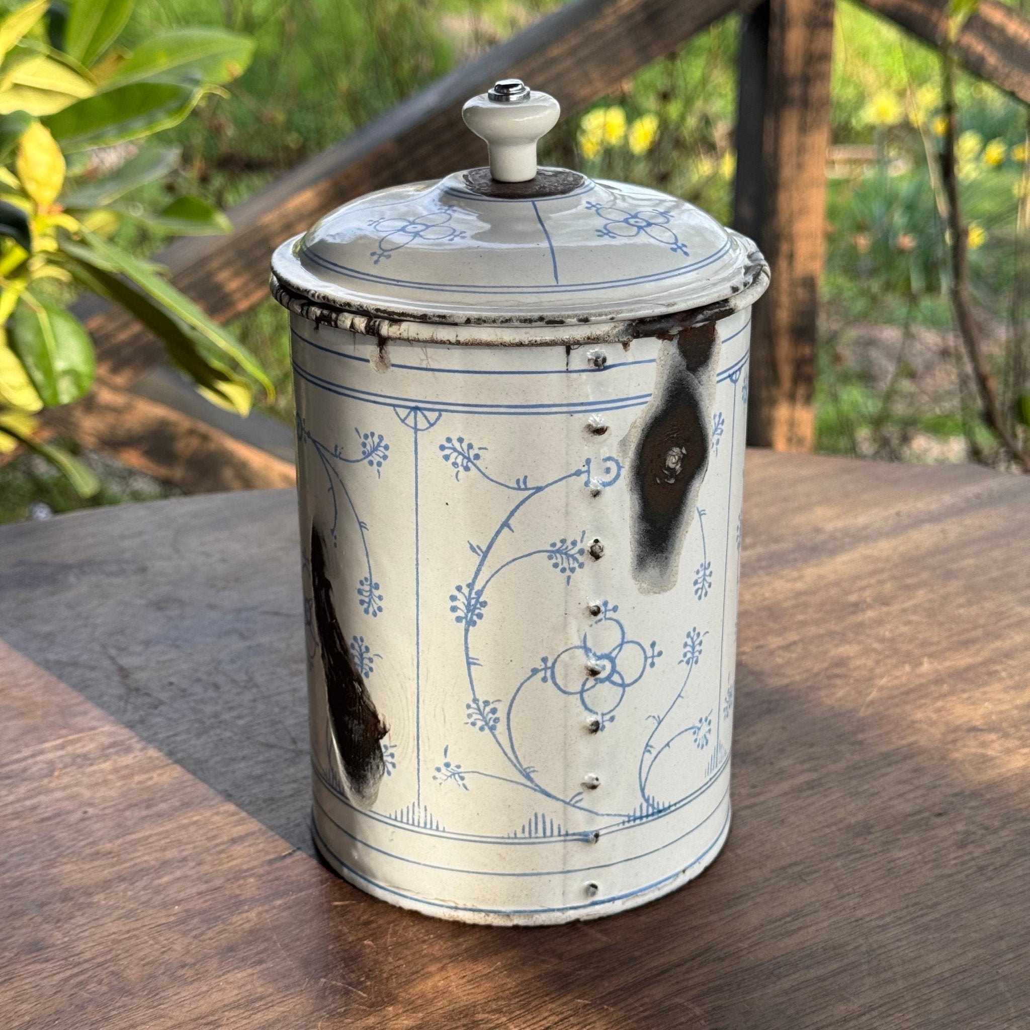 Emaille Koffie Thee en Suiker Bussen - The Collectionist