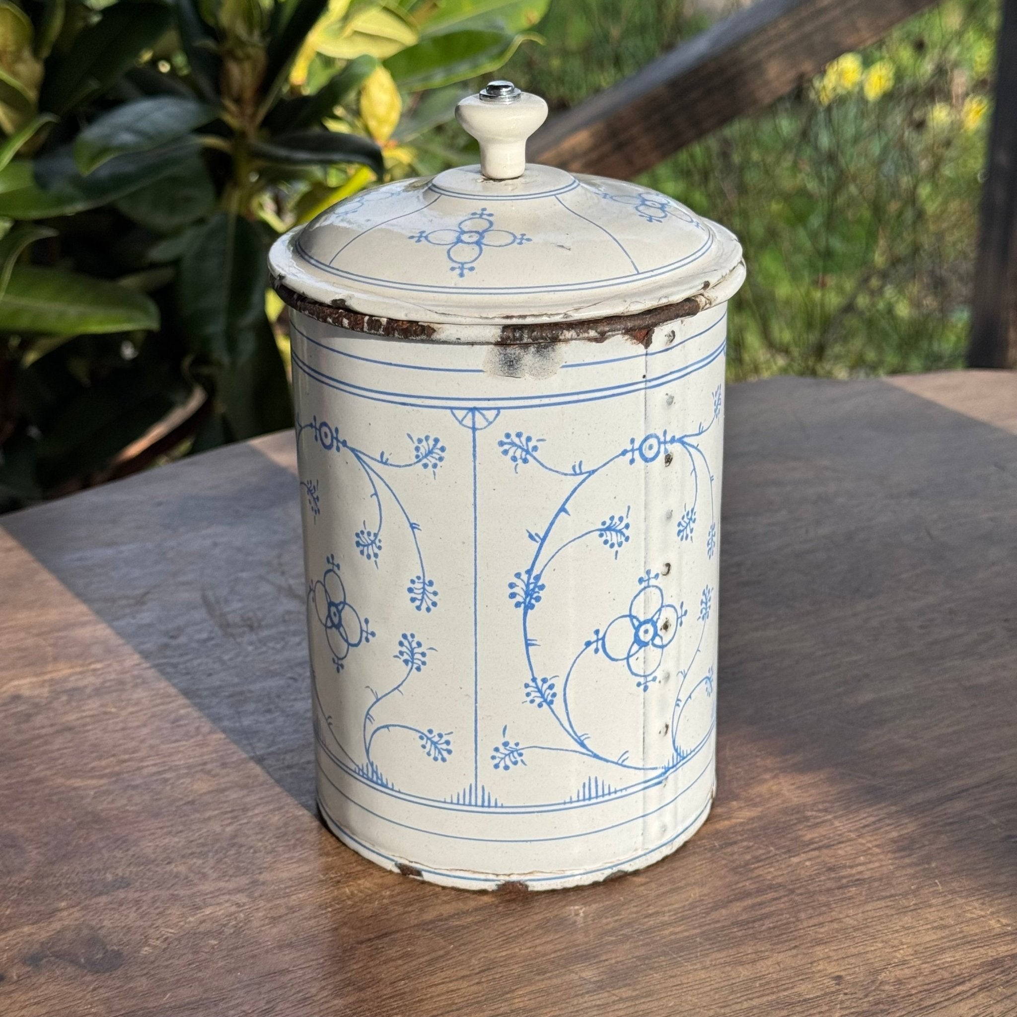 Emaille Koffie Thee en Suiker Bussen - The Collectionist