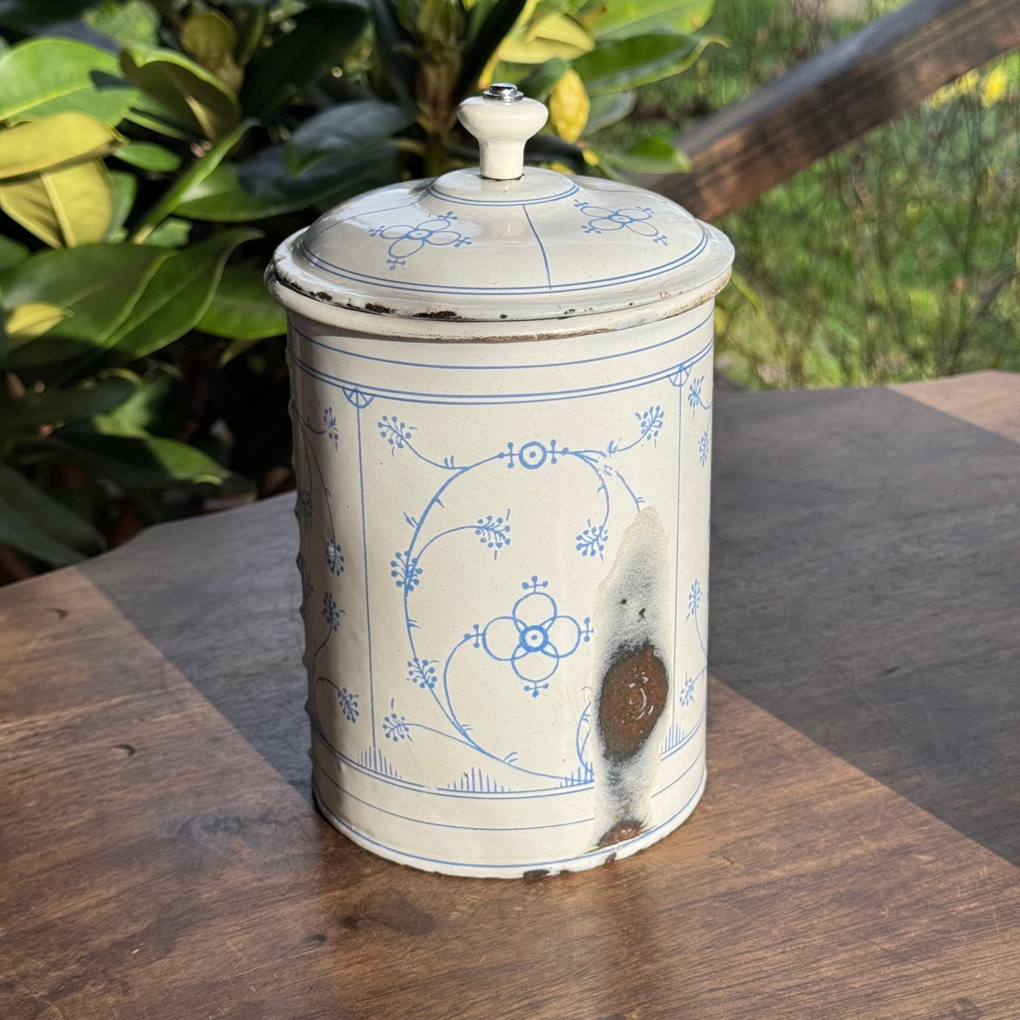 Emaille Koffie Thee en Suiker Bussen - The Collectionist