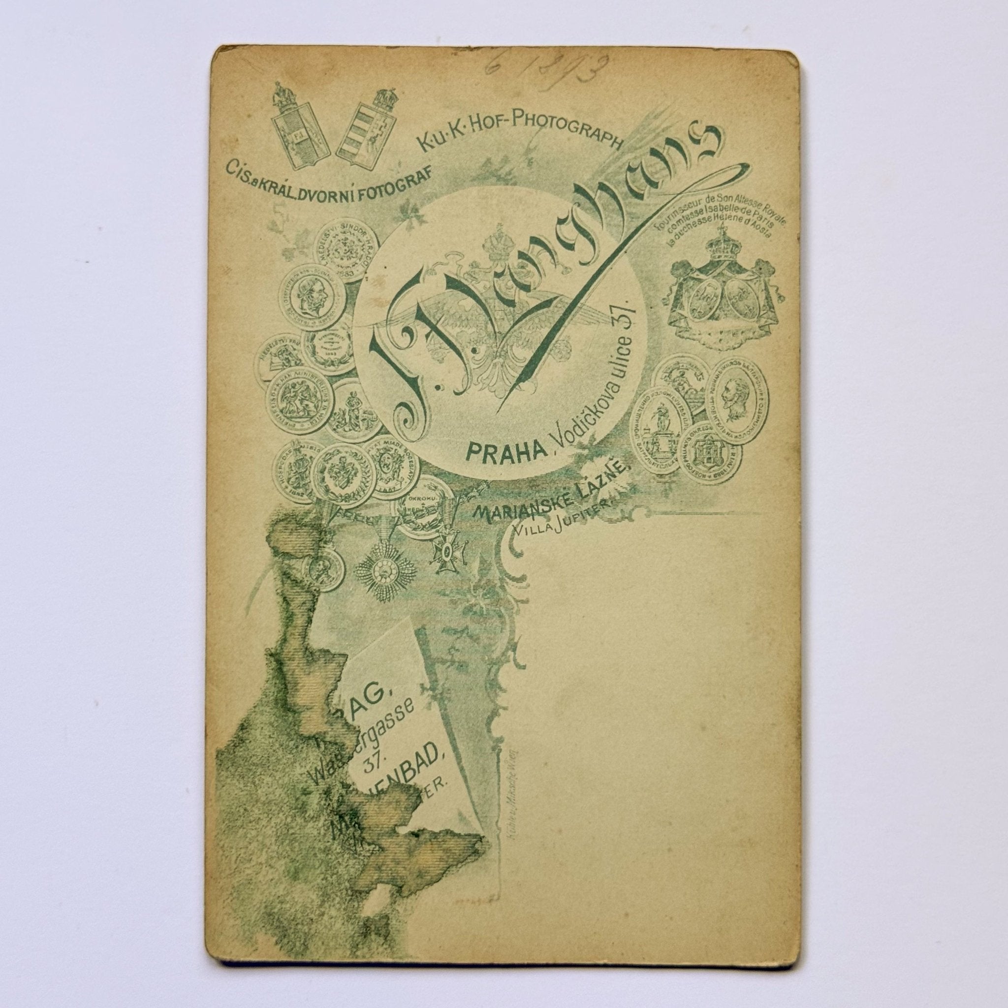 Herenportret met strik - Atelier J. Langhans, Praag (ca. 1895) - The Collectionist