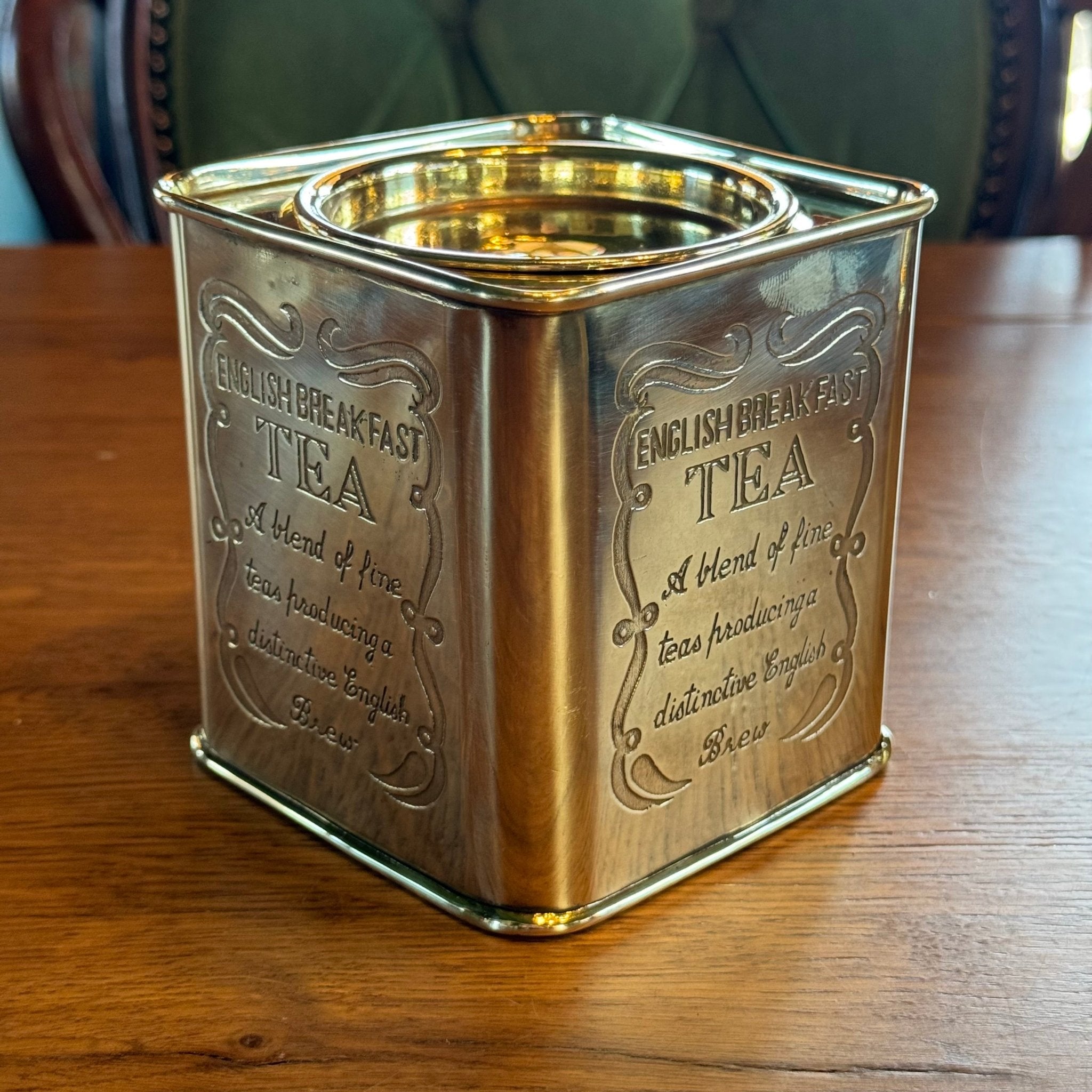 Koperen Theebus "English Breakfast Tea" - The Collectionist