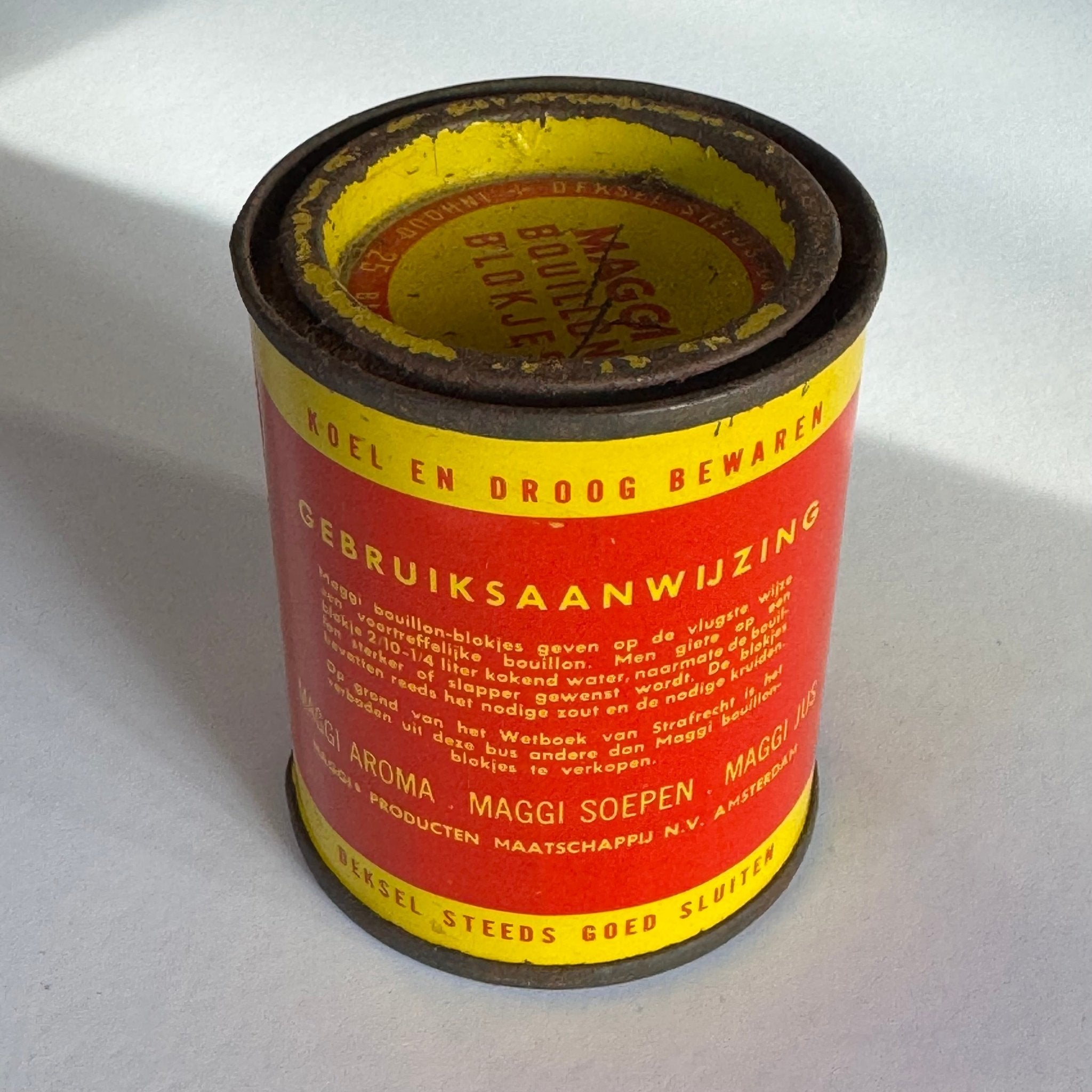 Maggi Bouillon Blokjes blik (ca. 1950s–1960s) - The Collectionist