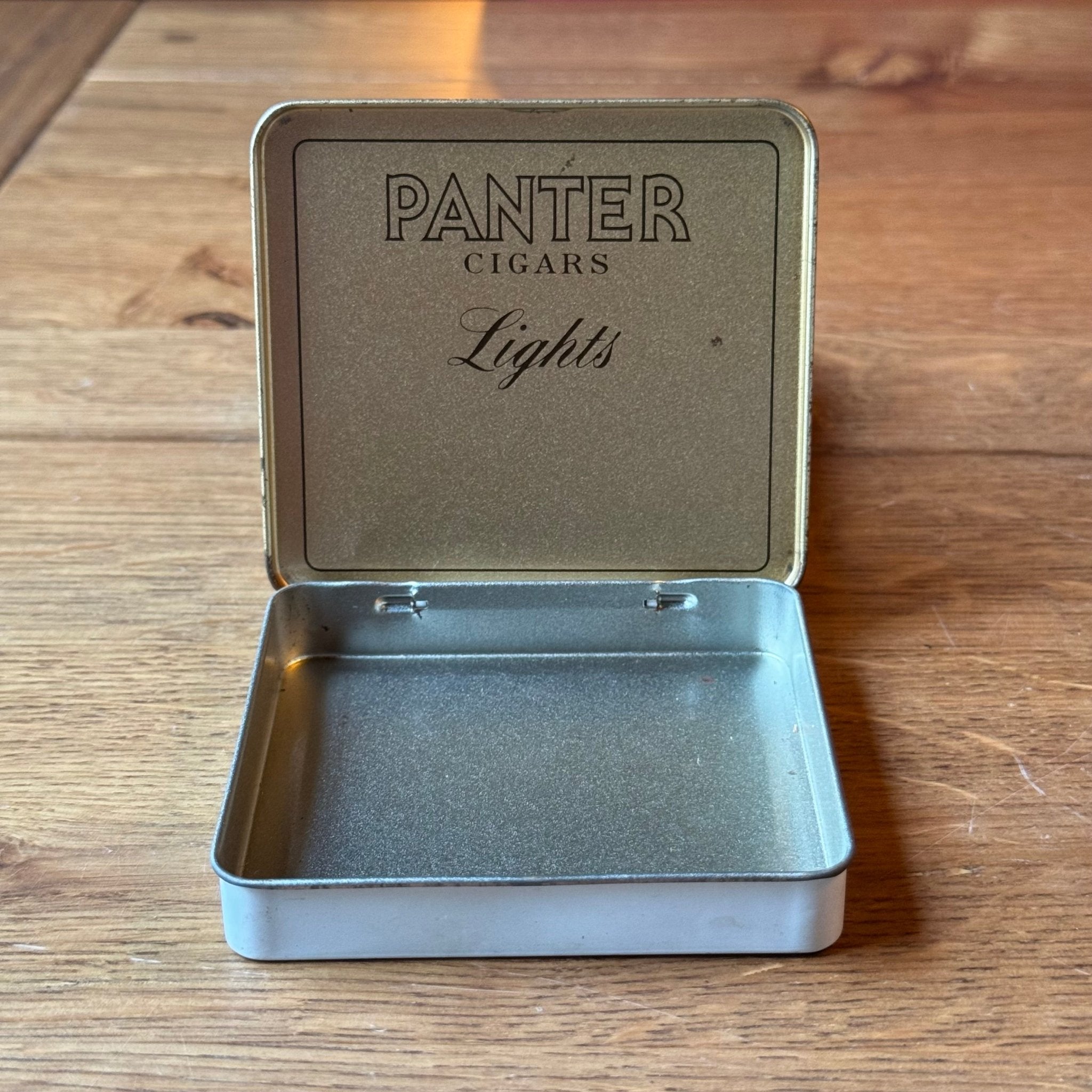 Panter Lights sigarenblikje – vintage Nederlands sigarenblik - The Collectionist