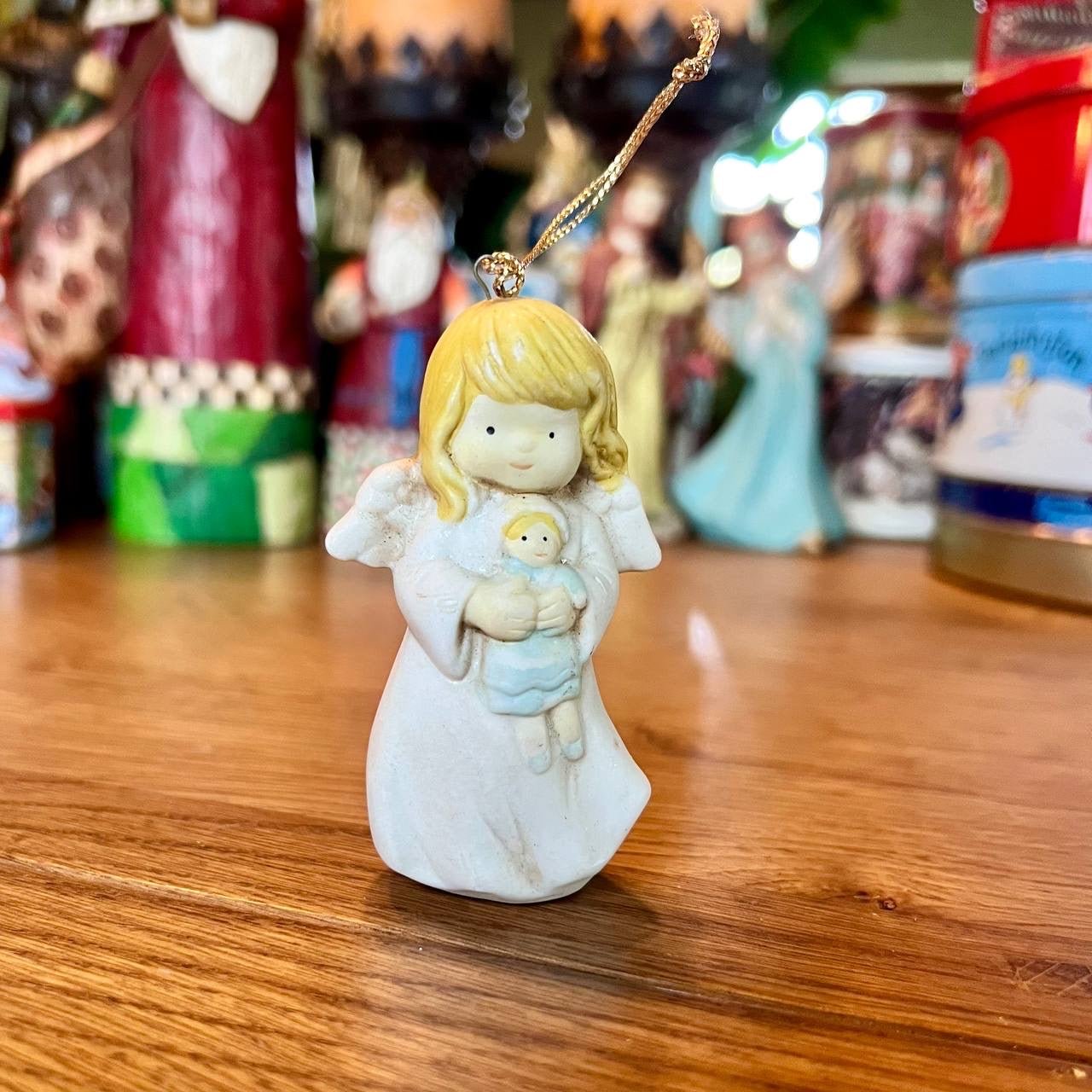 Porseleinen kerst engel ornament - The Collectionist