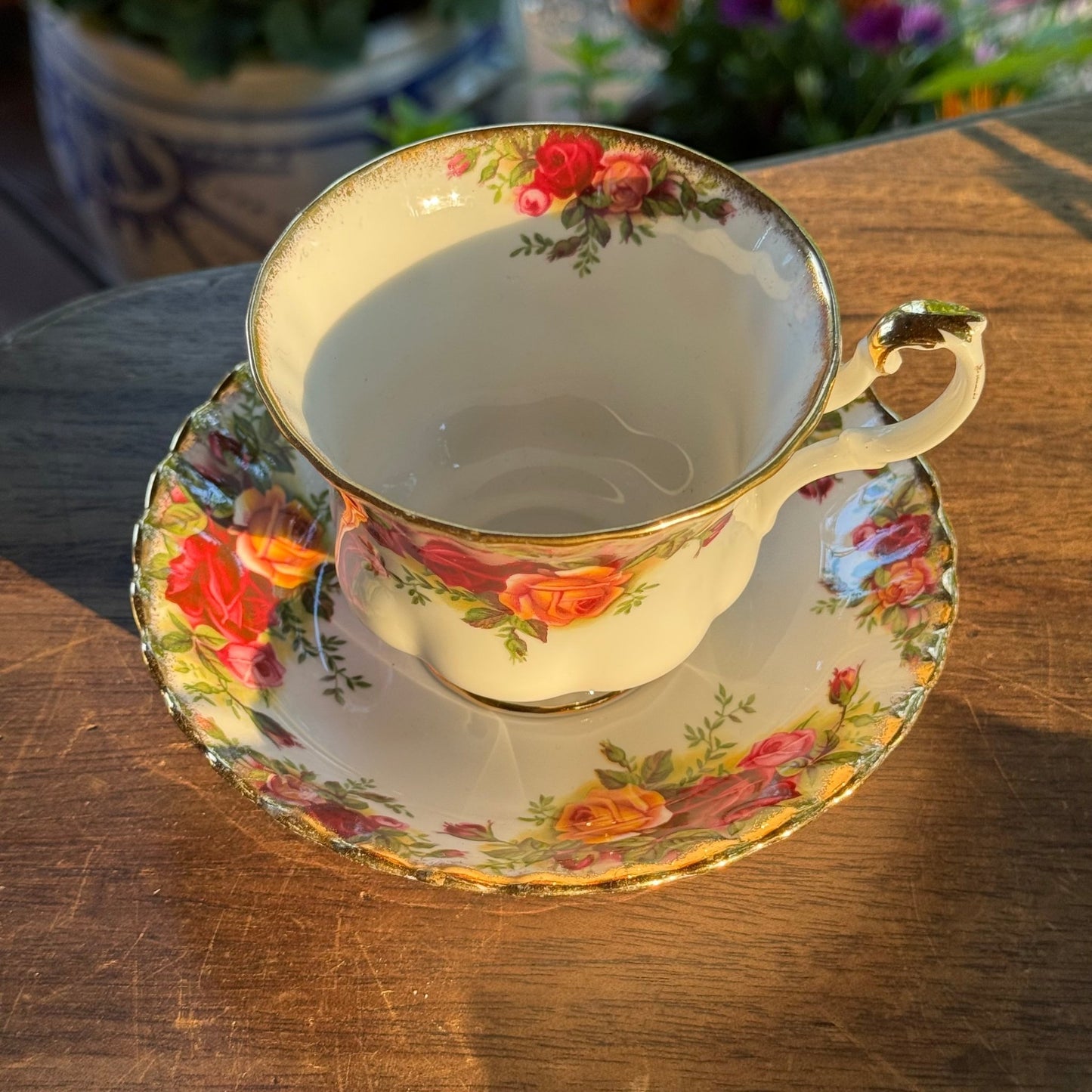 Royal Albert Old Country Roses Heren Kop En Schotel - The Collectionist