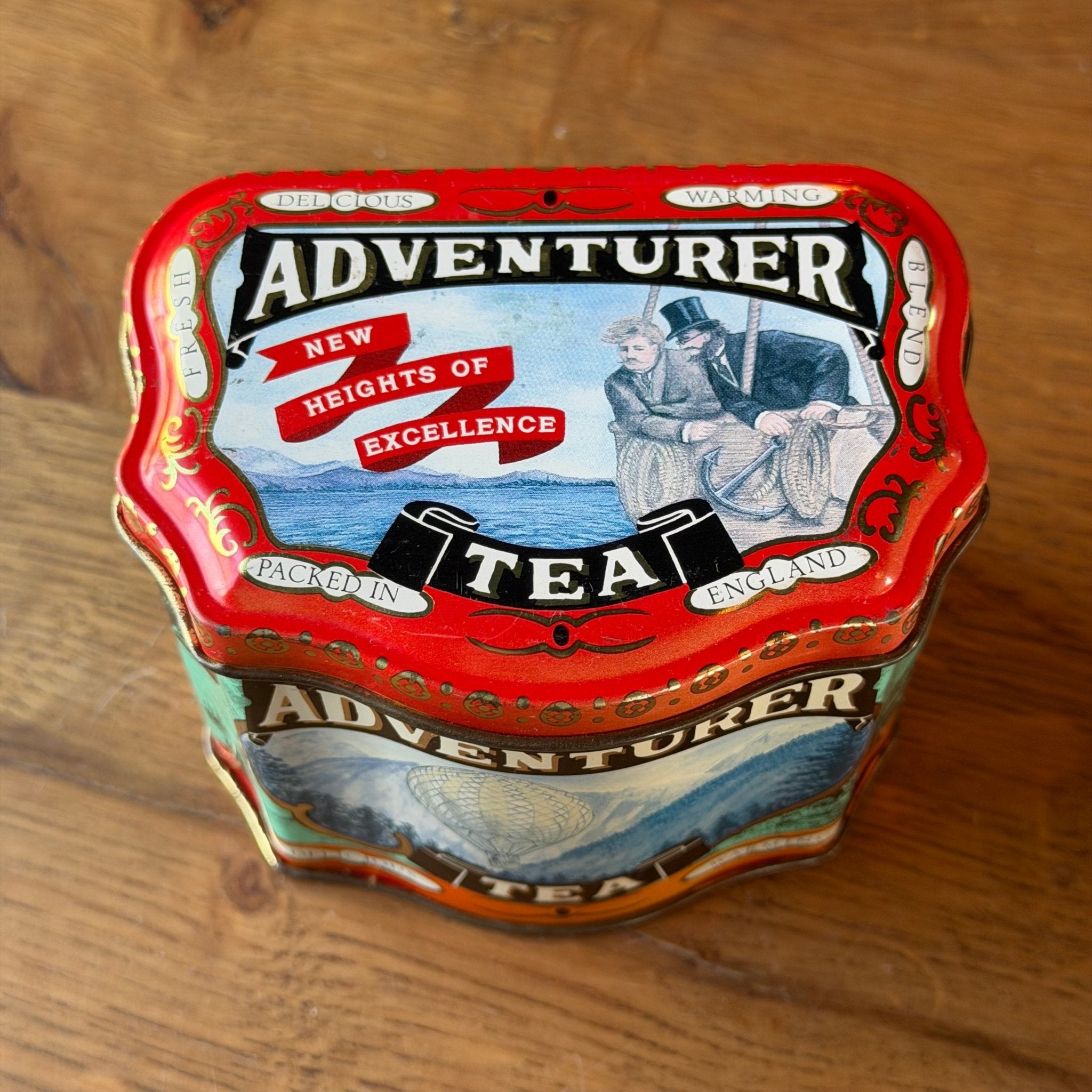 Vintage Adventurer Tea Tin – Engels Theeblik – Made in England