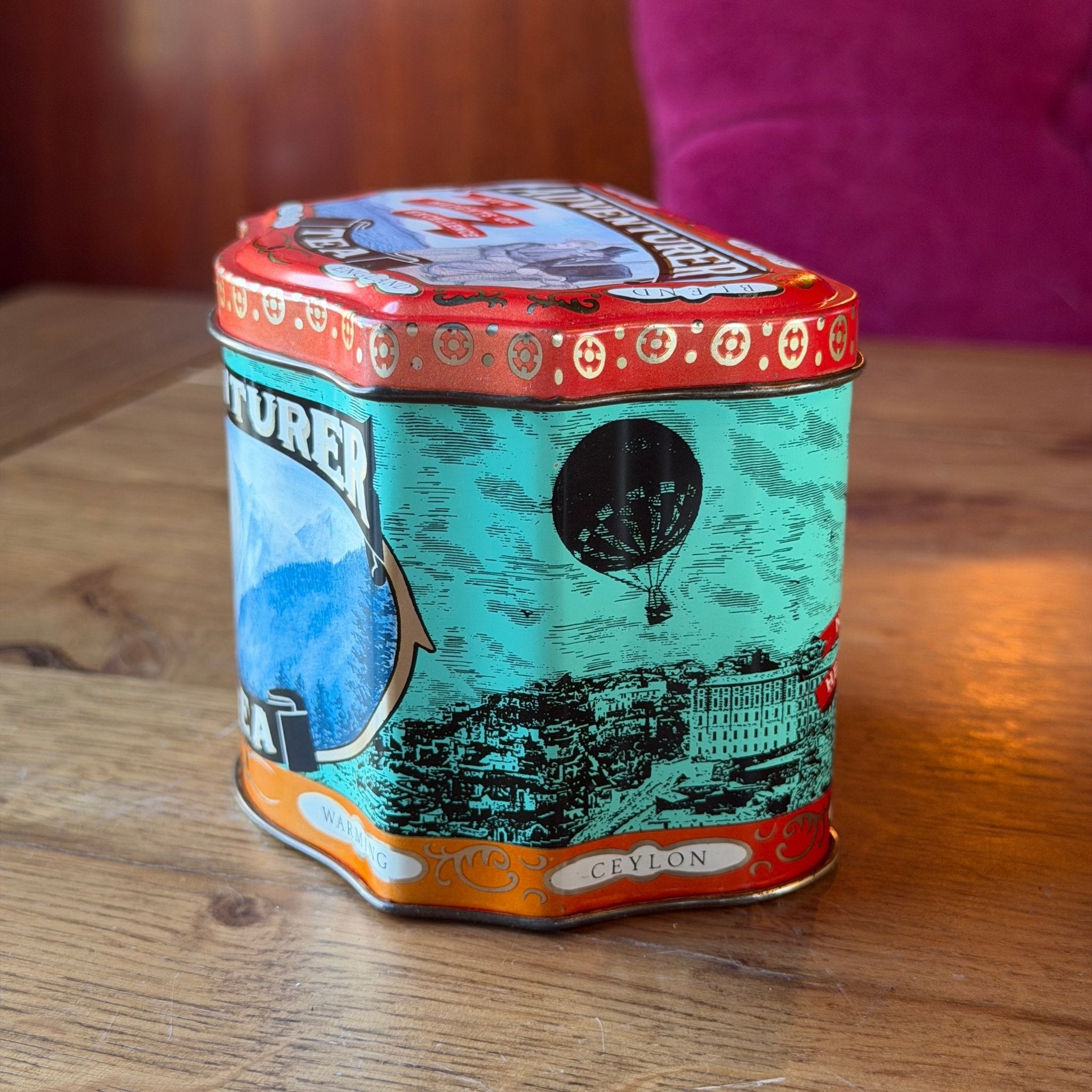 Vintage Adventurer Tea Tin – Engels Theeblik – Made in England