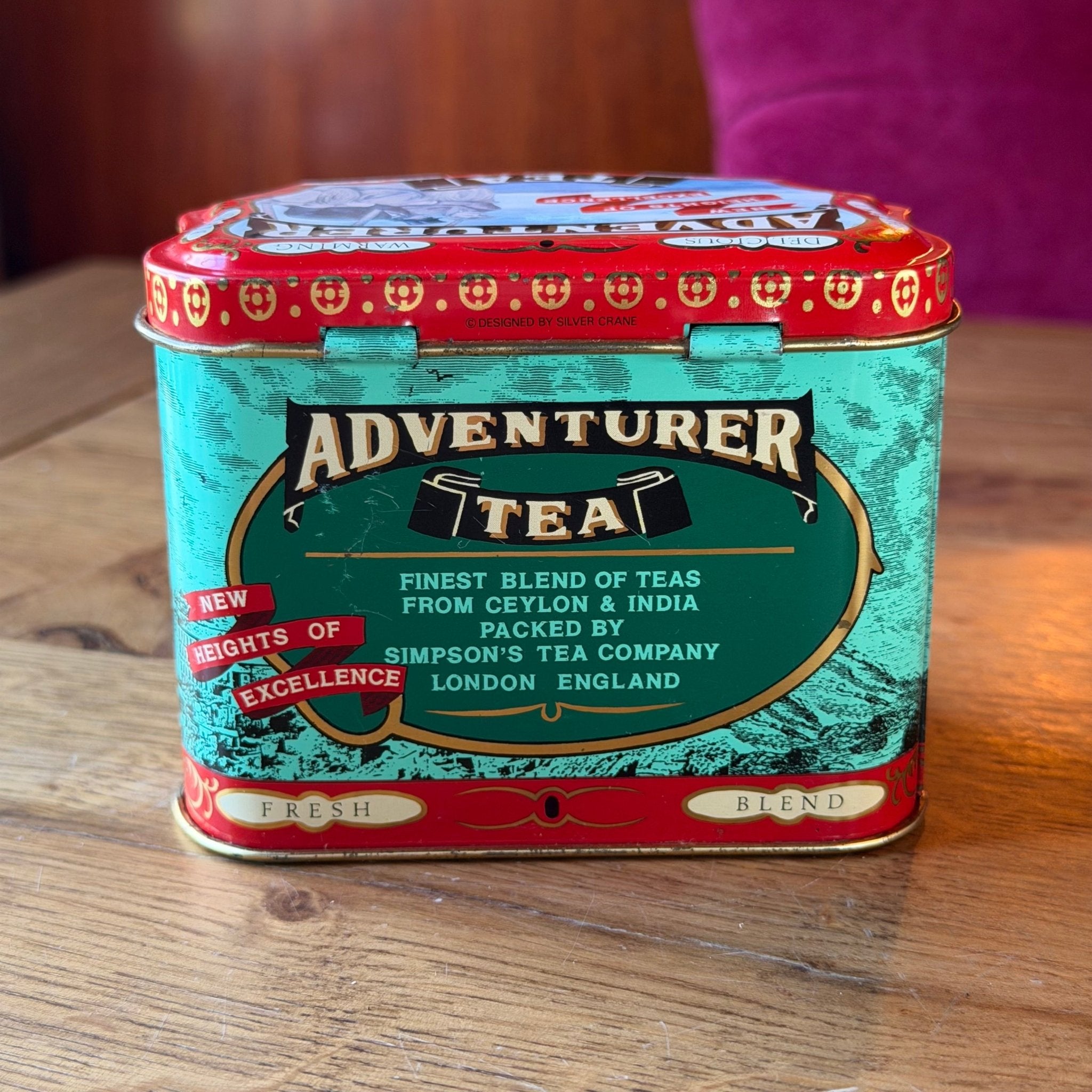 Vintage Adventurer Tea Tin – Engels Theeblik – Made in England