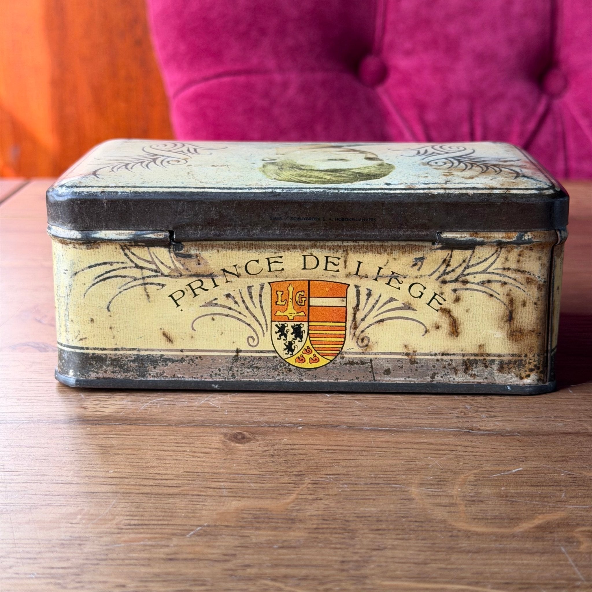 Vintage Belgisch snoepblik – Geliypear perensnoep – Prosman Frères Momalle