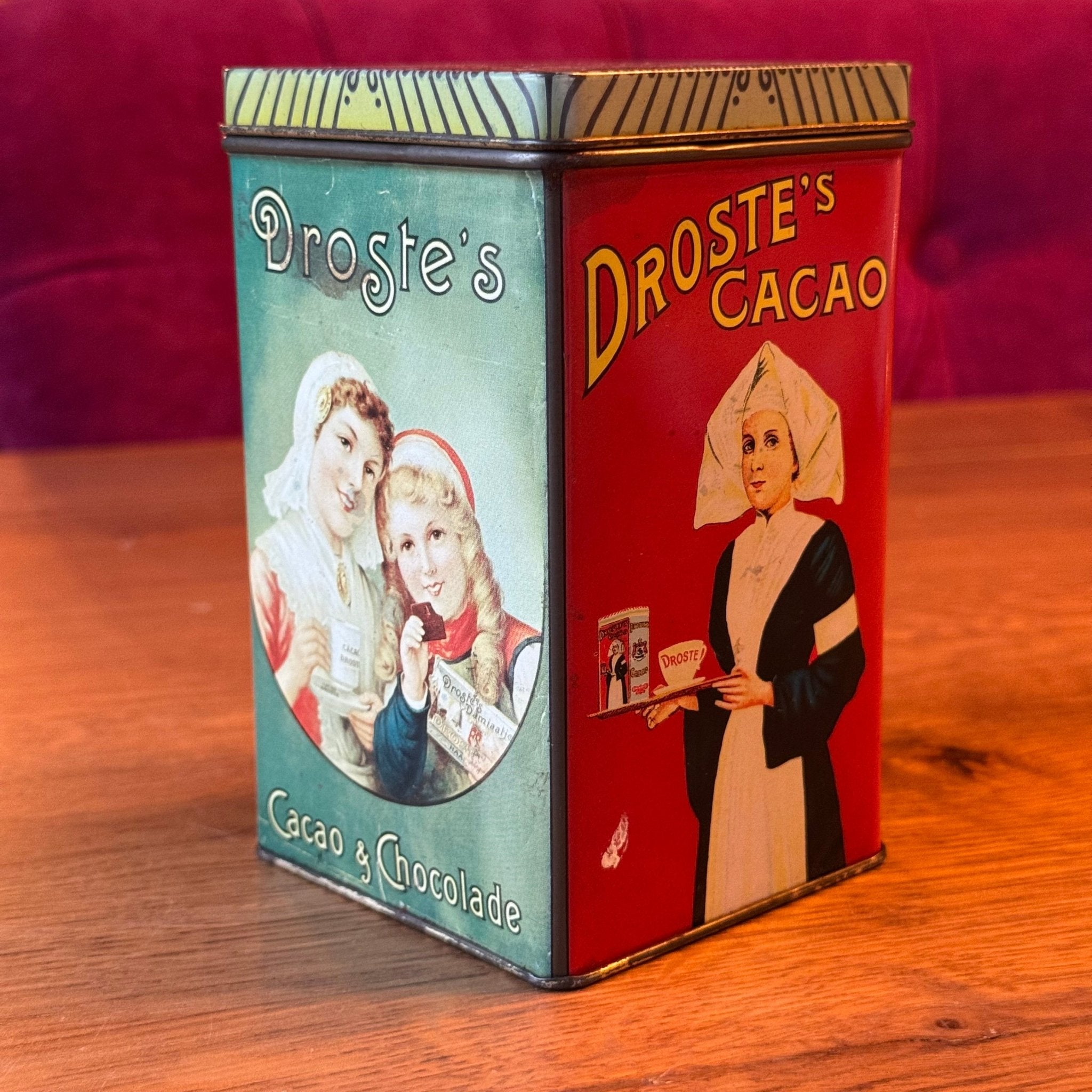 Vintage Blik Droste's Cacao & Chocolade - Verpleegster & Meisjes - Haarlem - The Collectionist