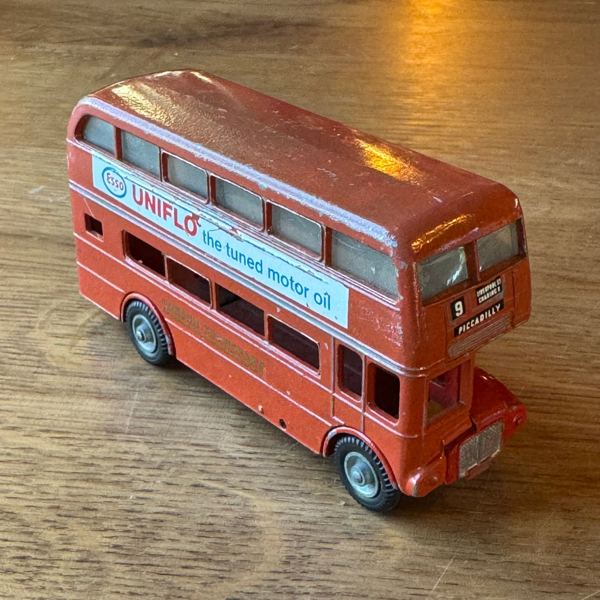 Vintage Budgie Toys AEC Routemaster Dubbeldekker – London Transport – Esso UNIFLO Reclame - The Collectionist