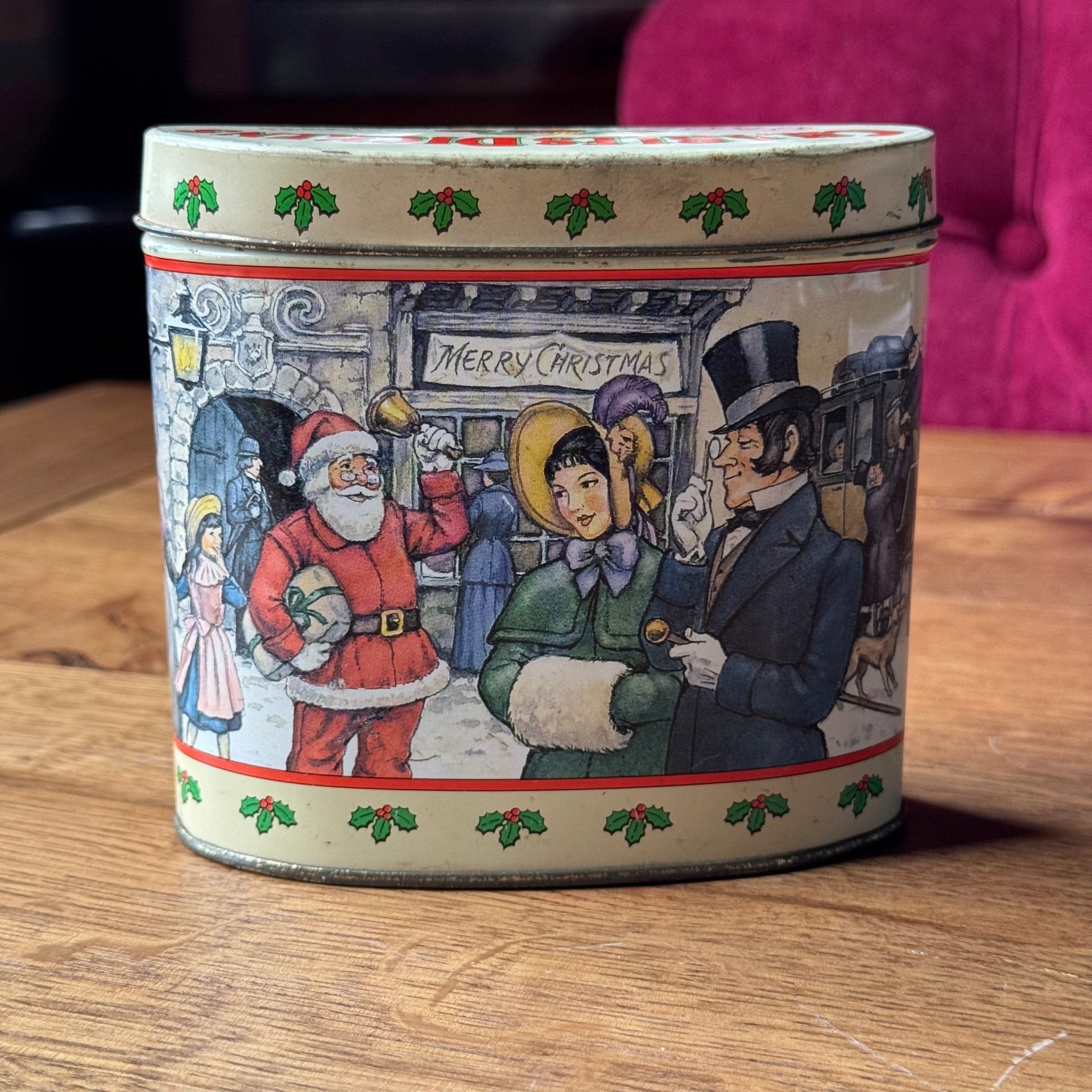 Vintage Charles Dickens Cacao Almonds Kerstblik – Victoriaanse Illustraties - The Collectionist