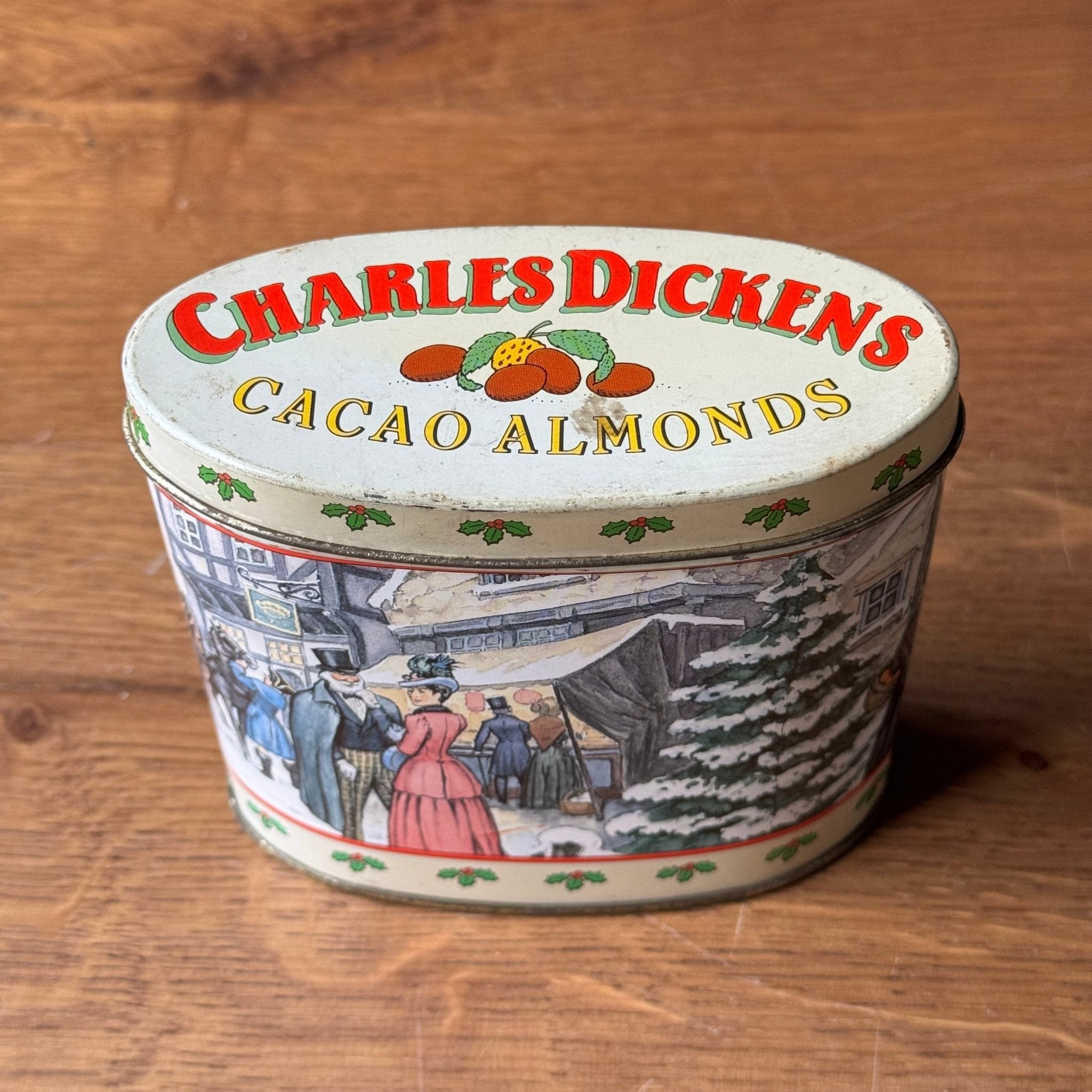 Vintage Charles Dickens Cacao Almonds Kerstblik – Victoriaanse Illustraties - The Collectionist