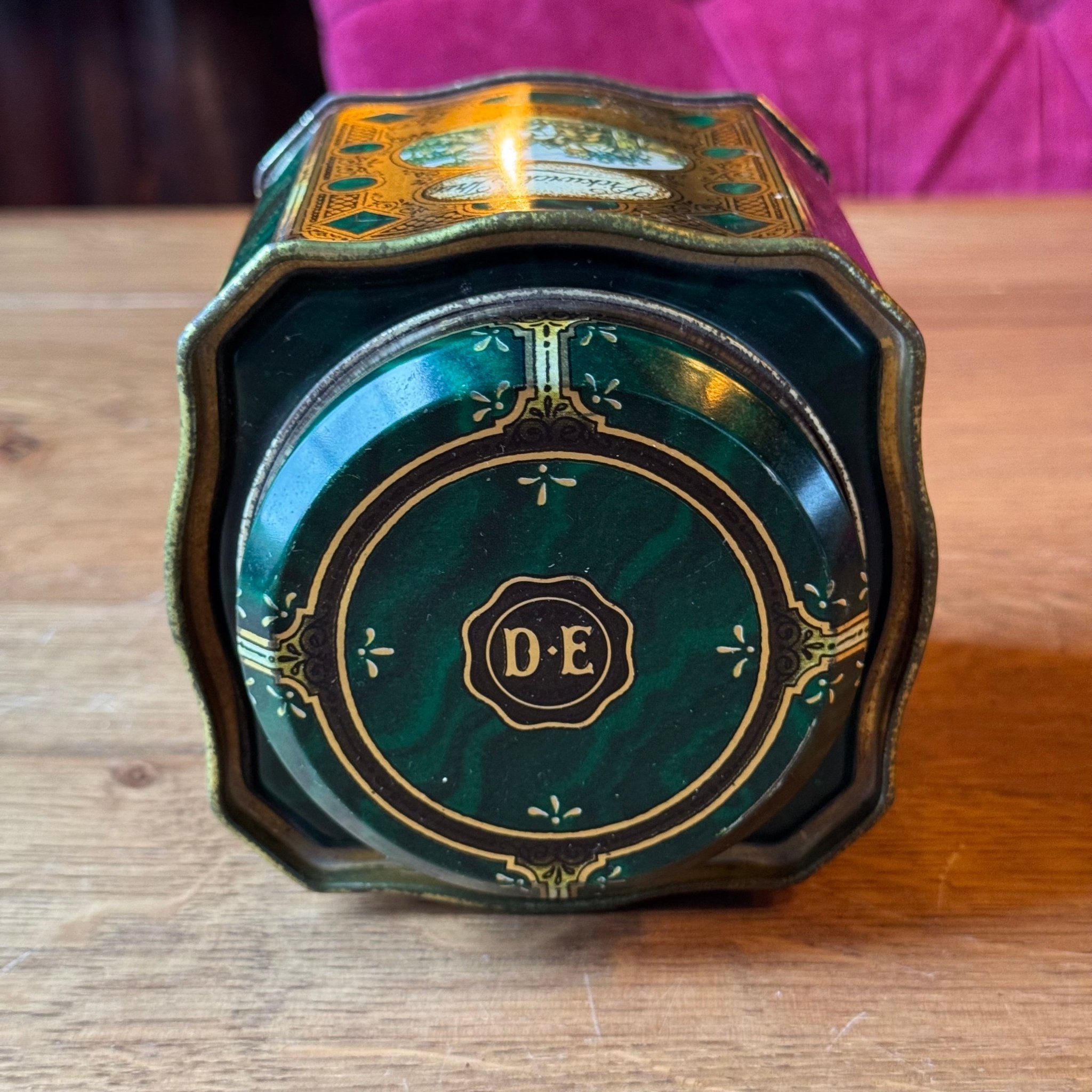 Vintage Douwe Egberts Pickwick Thee Blik – Groen & Goud - The Collectionist