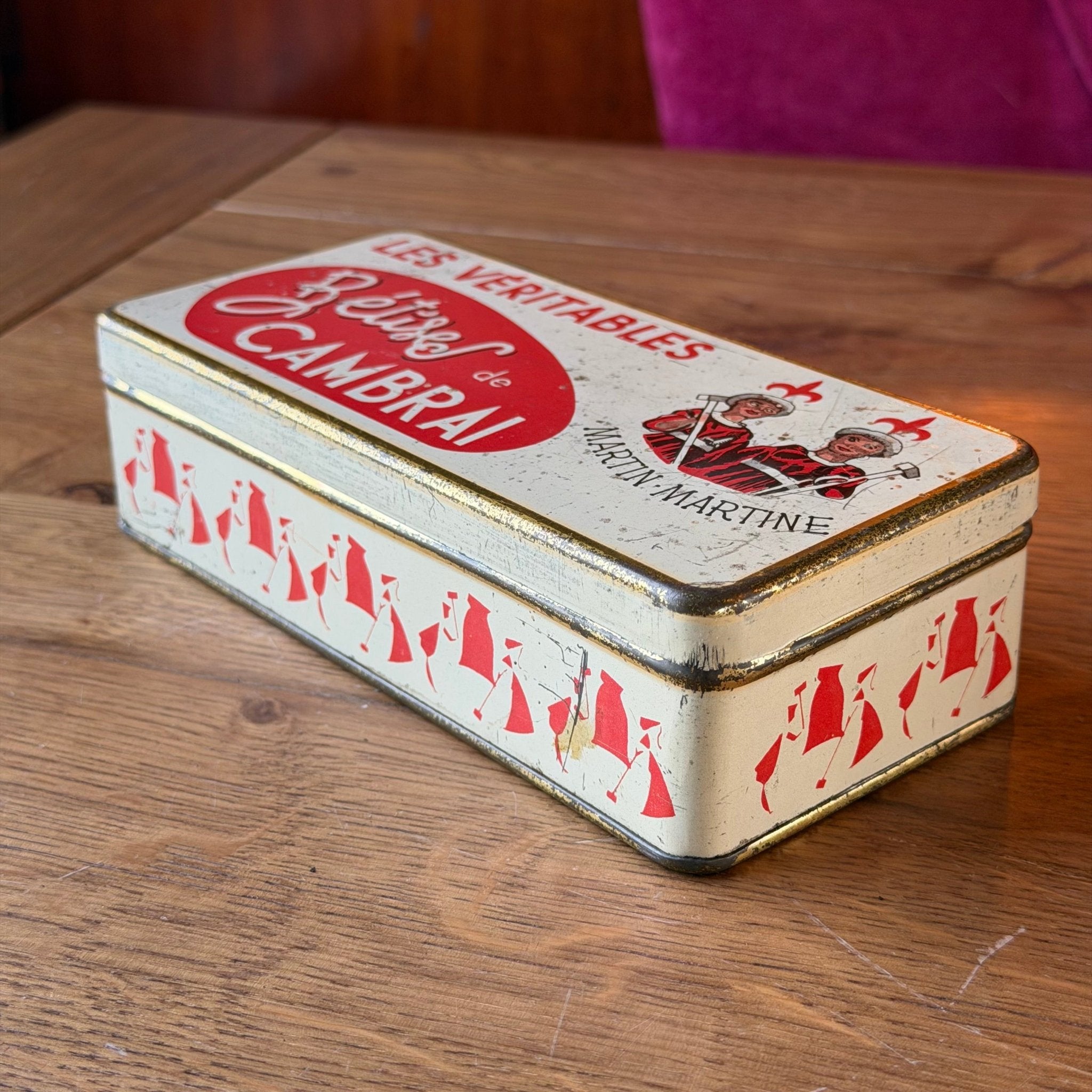 Vintage Frans Snoepblik “Les Véritables Bêtises de Cambrai” – Martin Martine