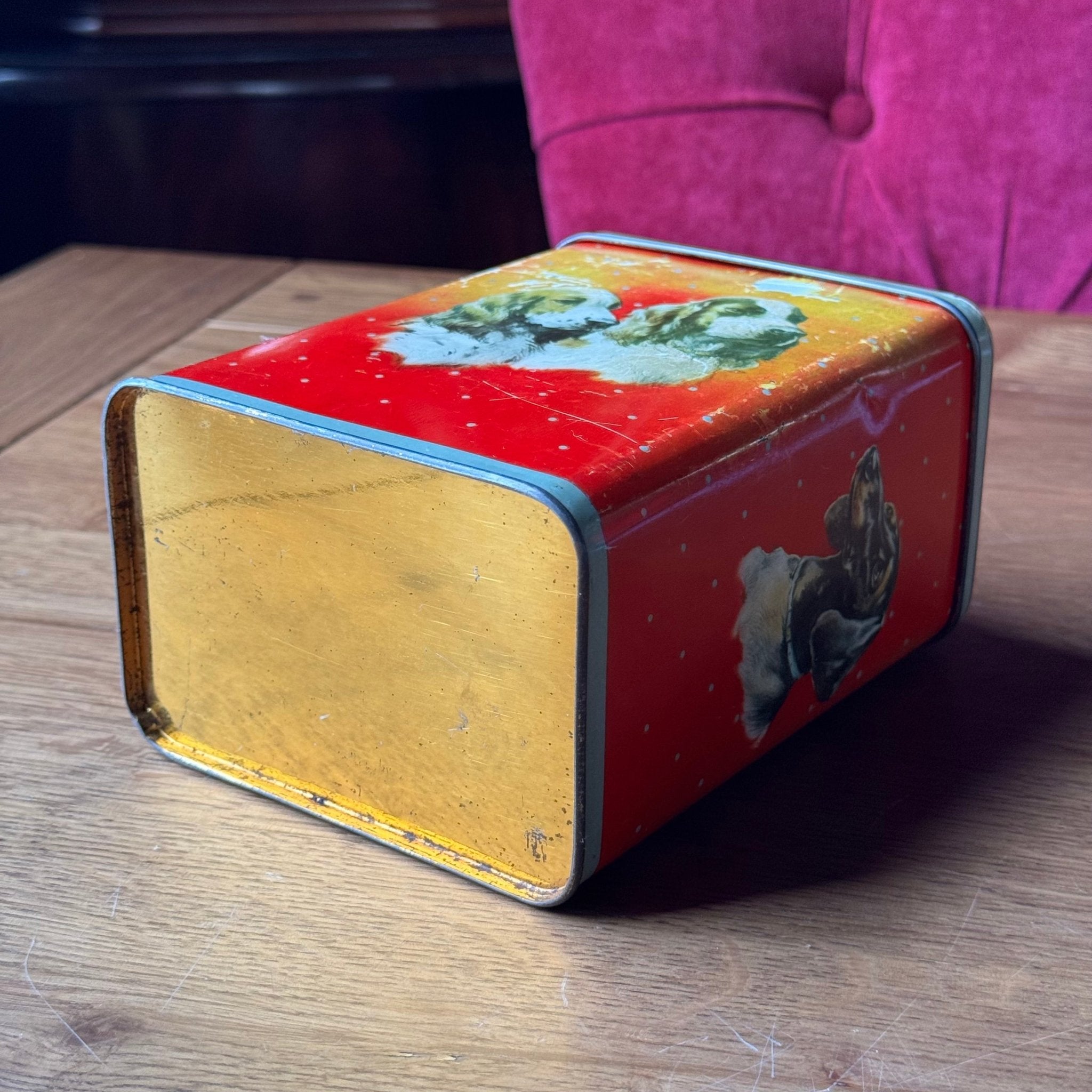 Vintage hondenblik – blik met spaniel & terrier illustraties (jaren 50–60) - The Collectionist