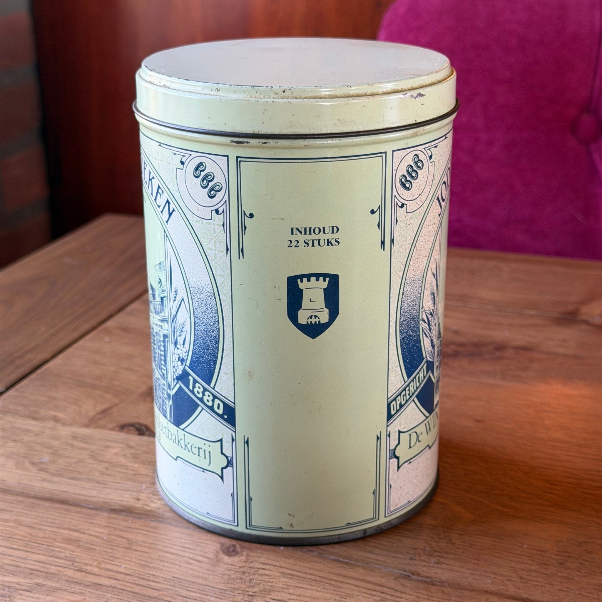 Vintage Jodenkoeken koekblik – De Winter’s Banketbakkerij Alkmaar