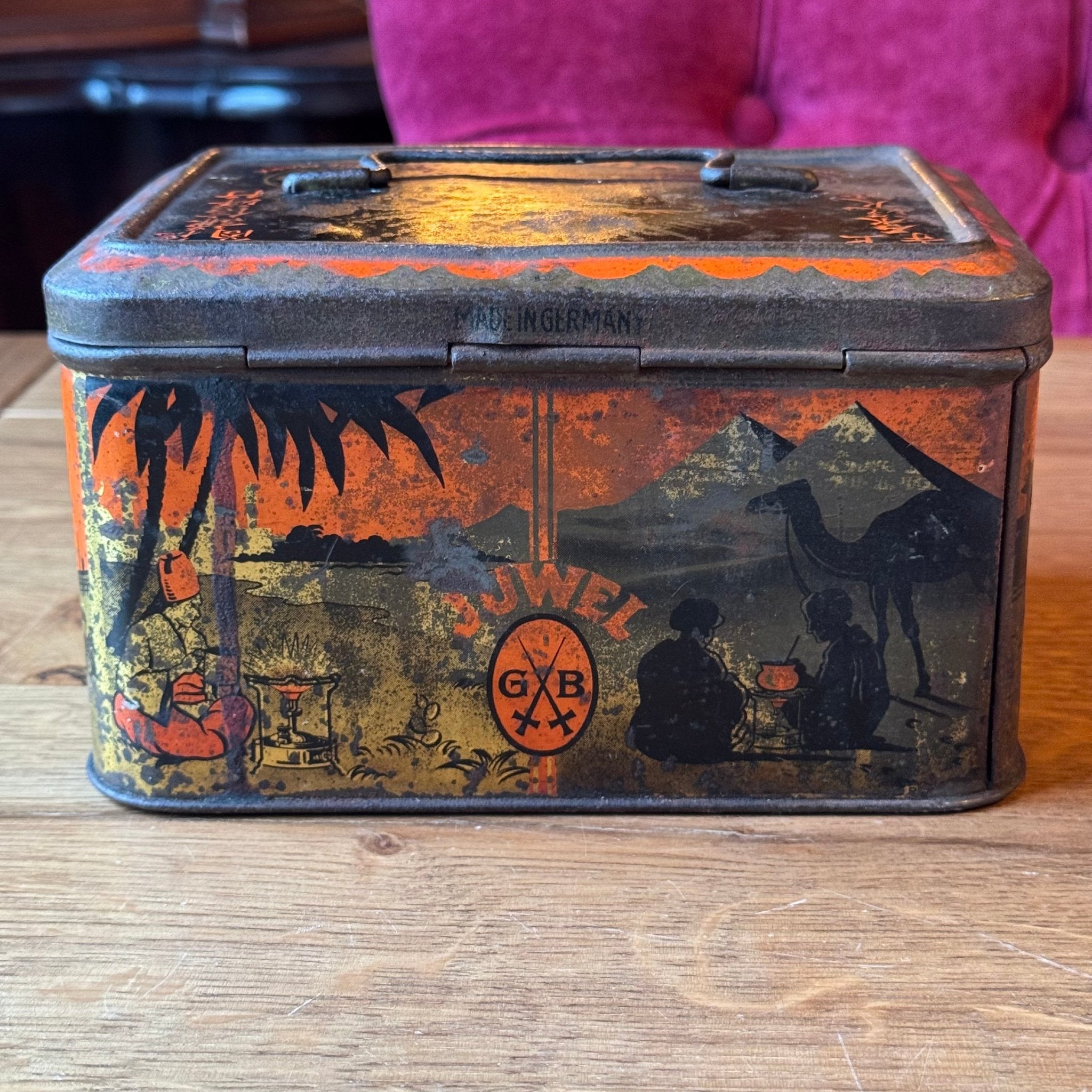 Vintage Juwel petroleumstel met metalen kist – compleet, Duitsland  - The Collectionist