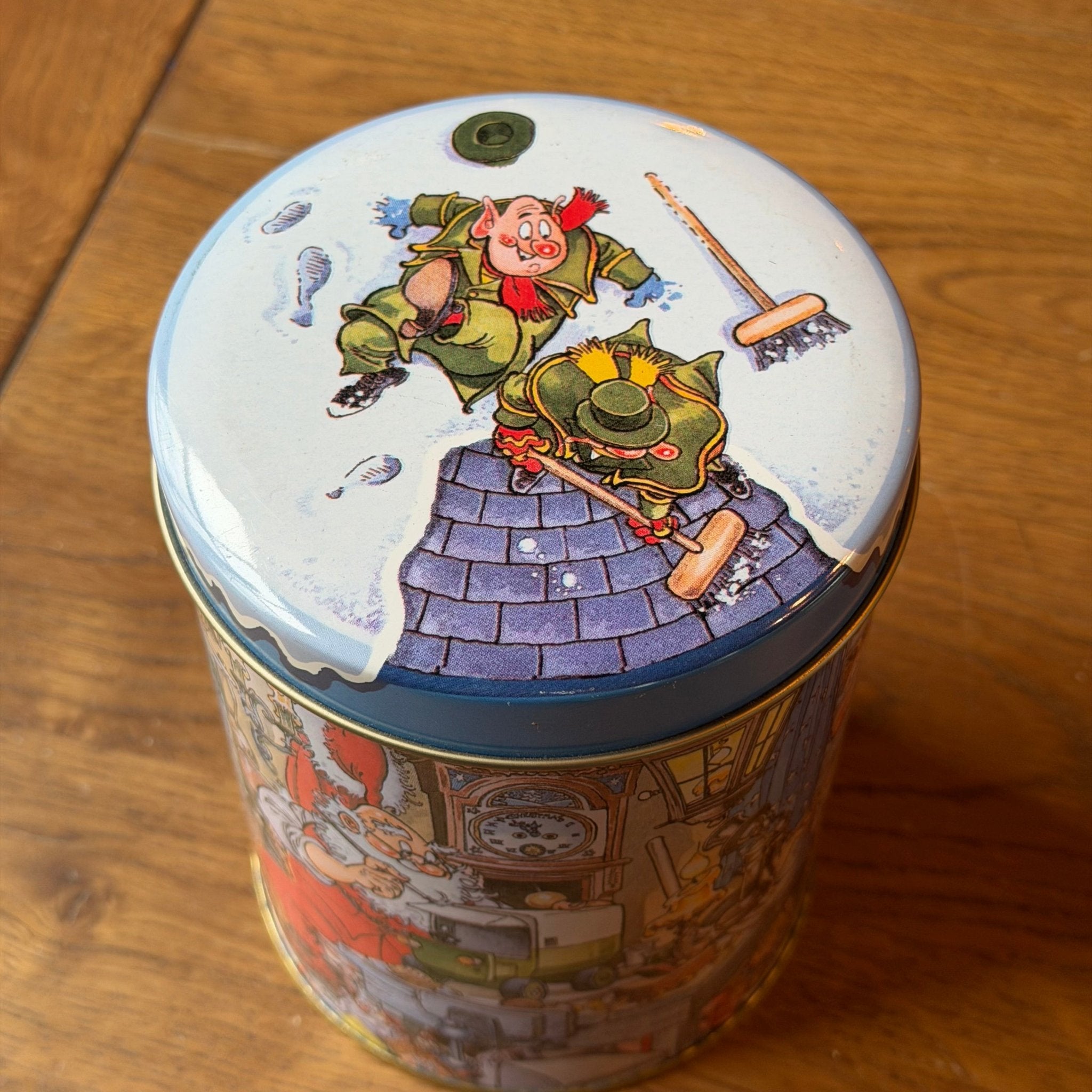 Vintage Kerstblik met Winterillustratie - The Collectionist