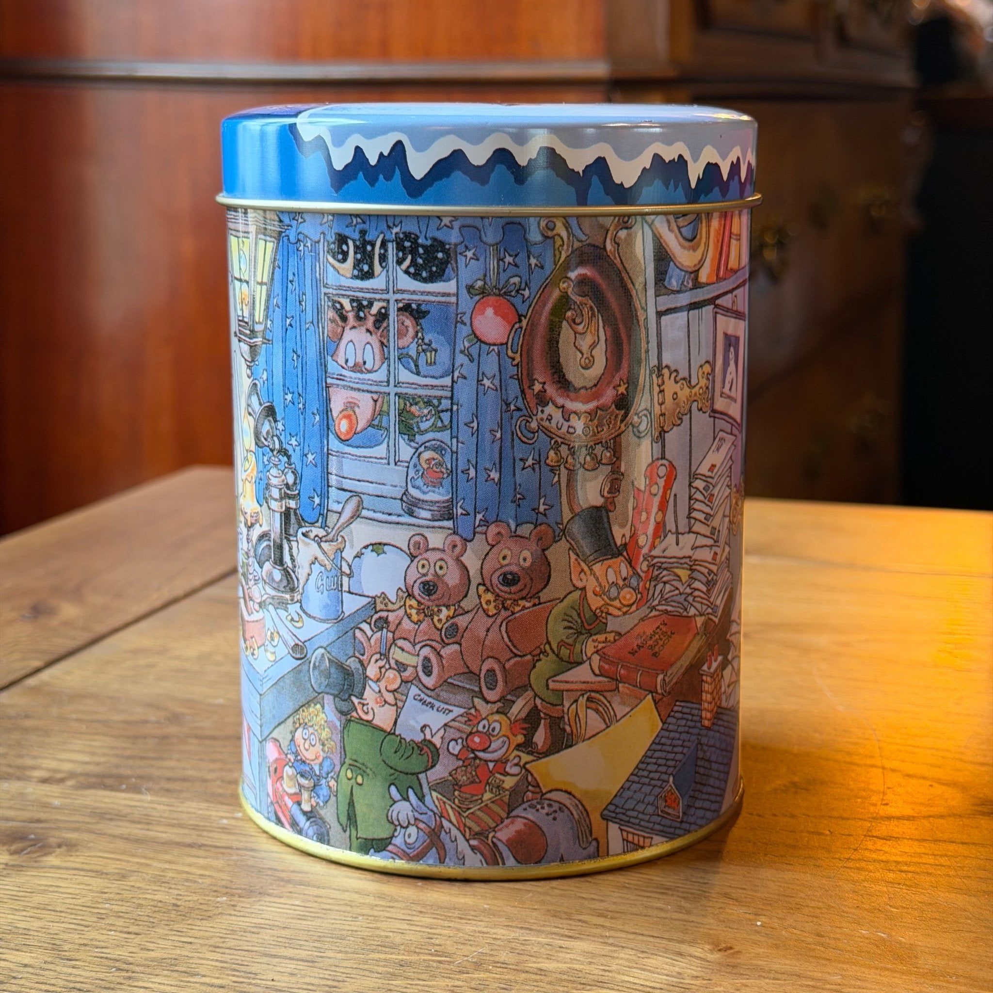 Vintage Kerstblik met Winterillustratie - The Collectionist