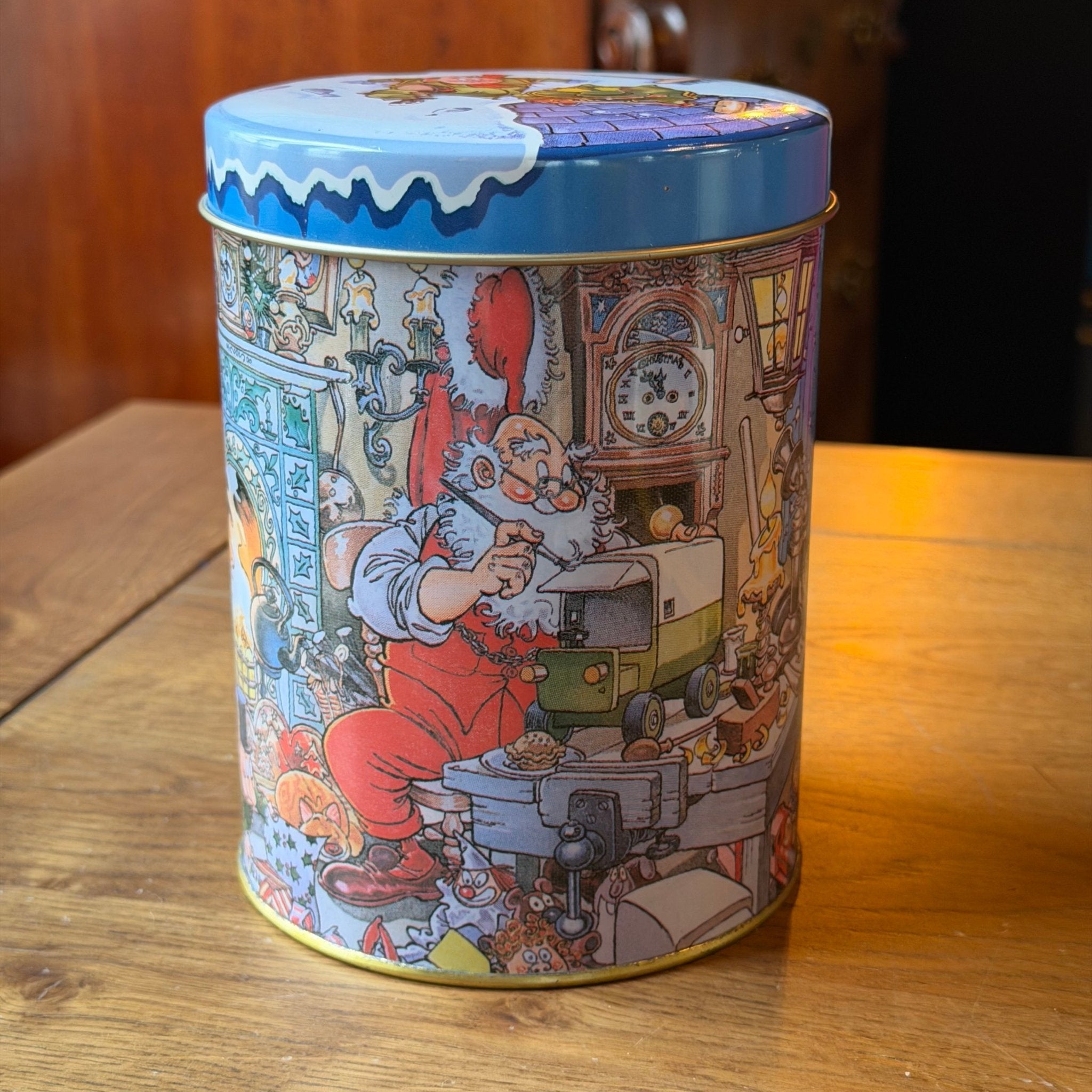 Vintage Kerstblik met Winterillustratie - The Collectionist