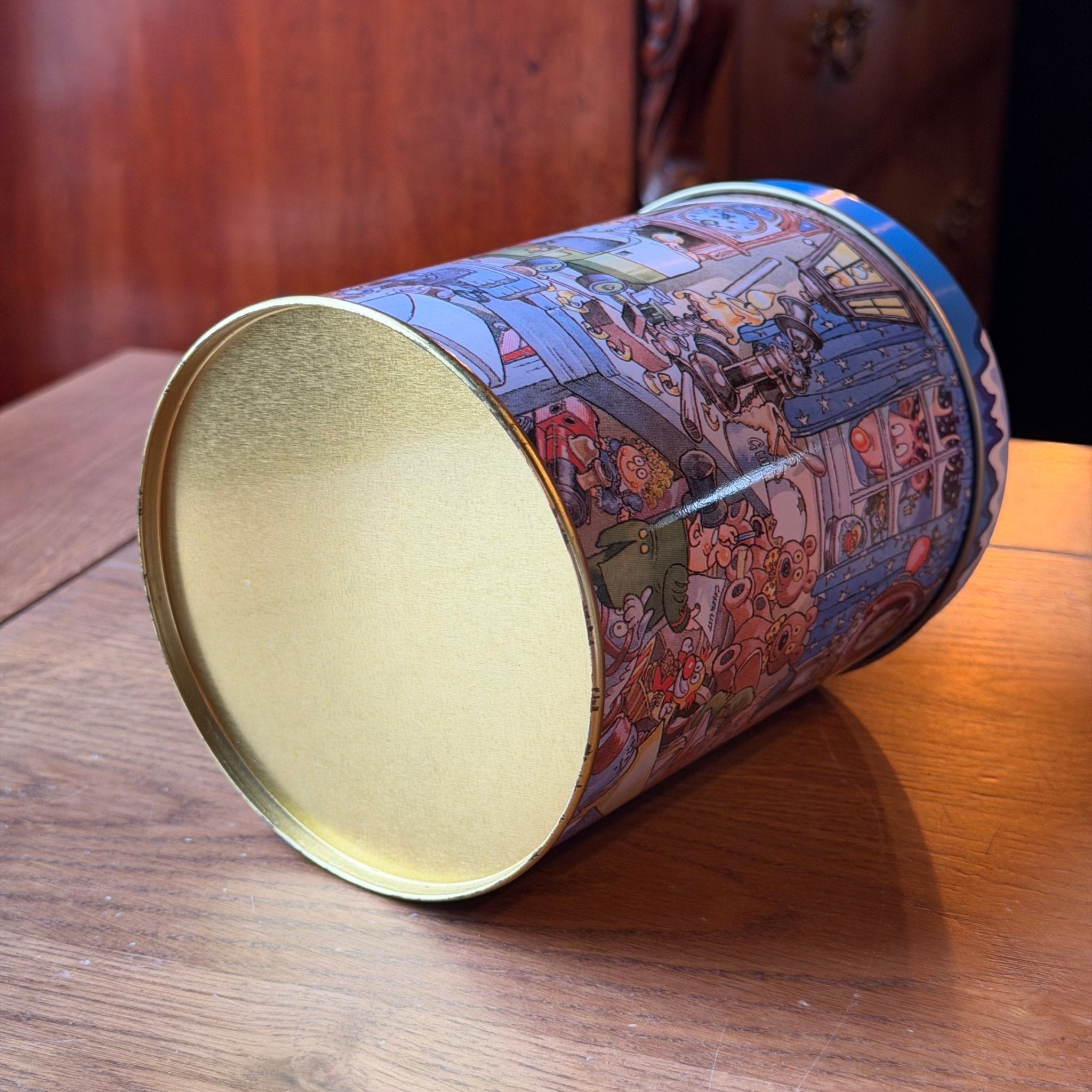 Vintage Kerstblik met Winterillustratie - The Collectionist