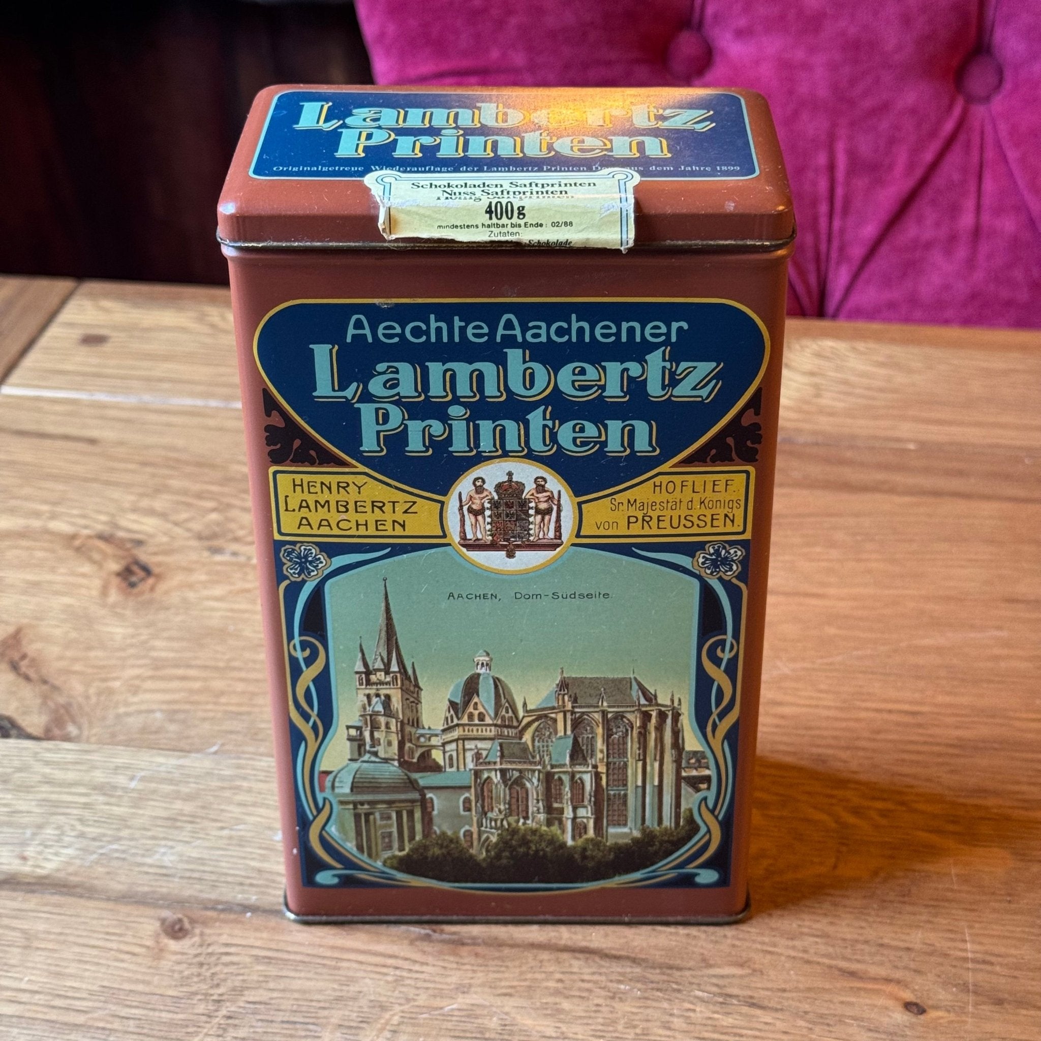 Vintage Lambertz Printen Blik – Aachener Printen – Decoratief Bewaarblik - The Collectionist