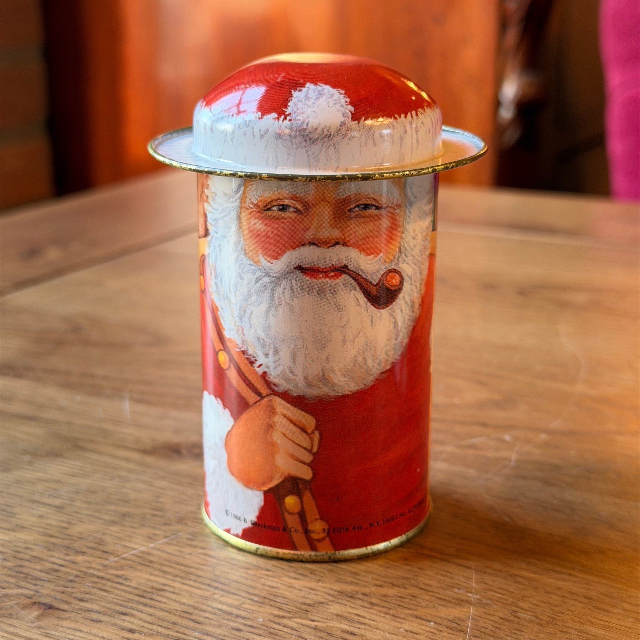 Vintage Santa Claus Blikken Set van 3 – B. Shackman & Co. (1986) - The Collectionist