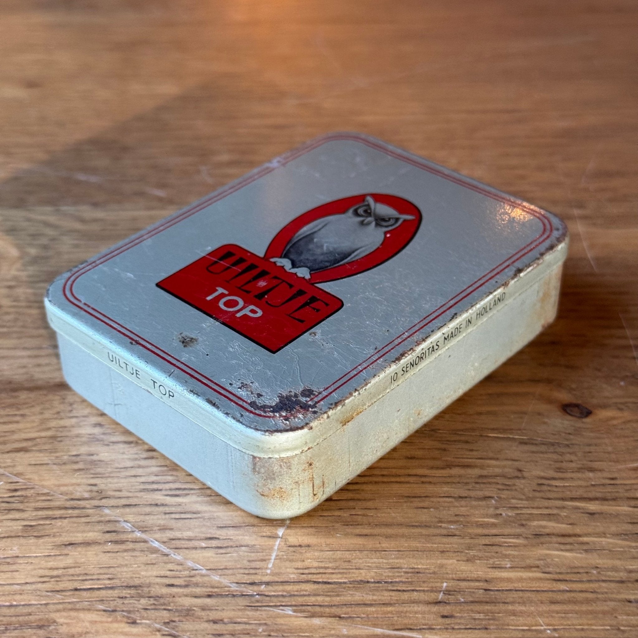 Vintage Uiltje Top Blikje – Sigarenblik – Nederland - The Collectionist