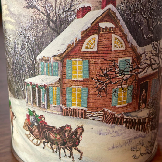 Blik met winters tafereel - Bamestra Curiosa