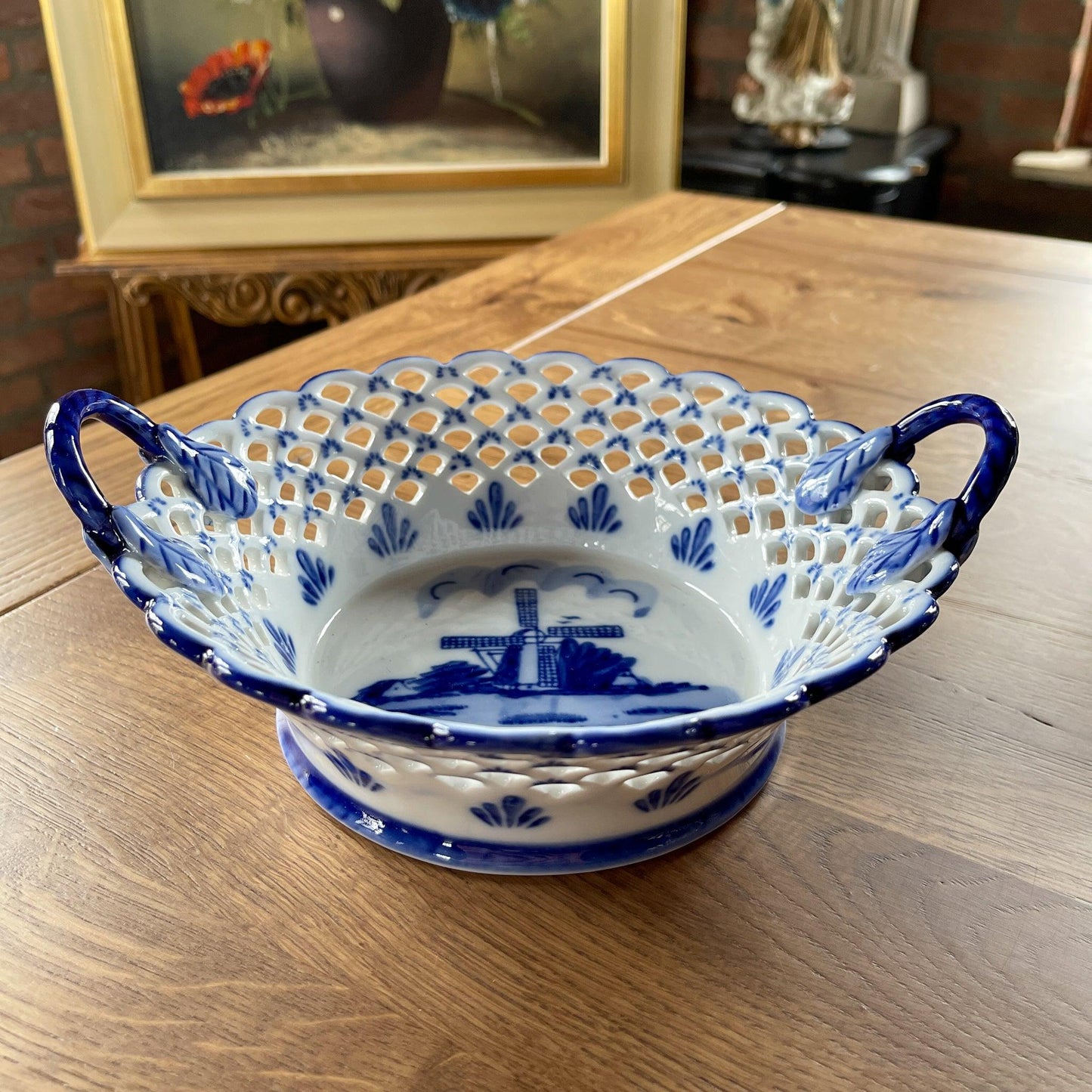 Delfts Blauw mandje - Bamestra Curiosa