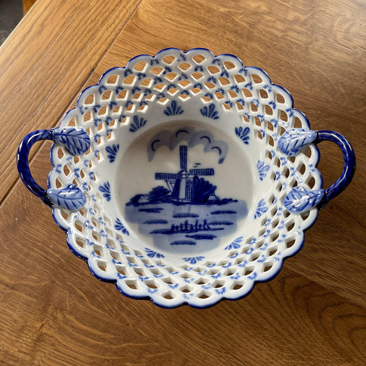 Delfts Blauw mandje - Bamestra Curiosa