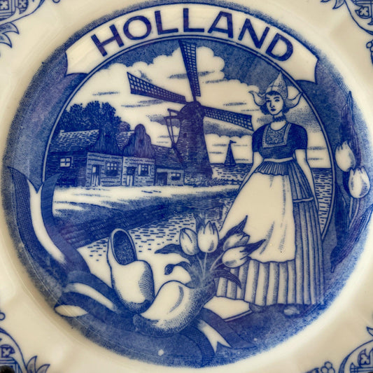 Delfts Blauw wandbordje Holland - Bamestra Curiosa