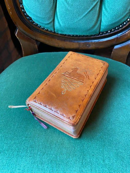 Mis- en vesperboek met leren kaft - Bamestra Curiosa