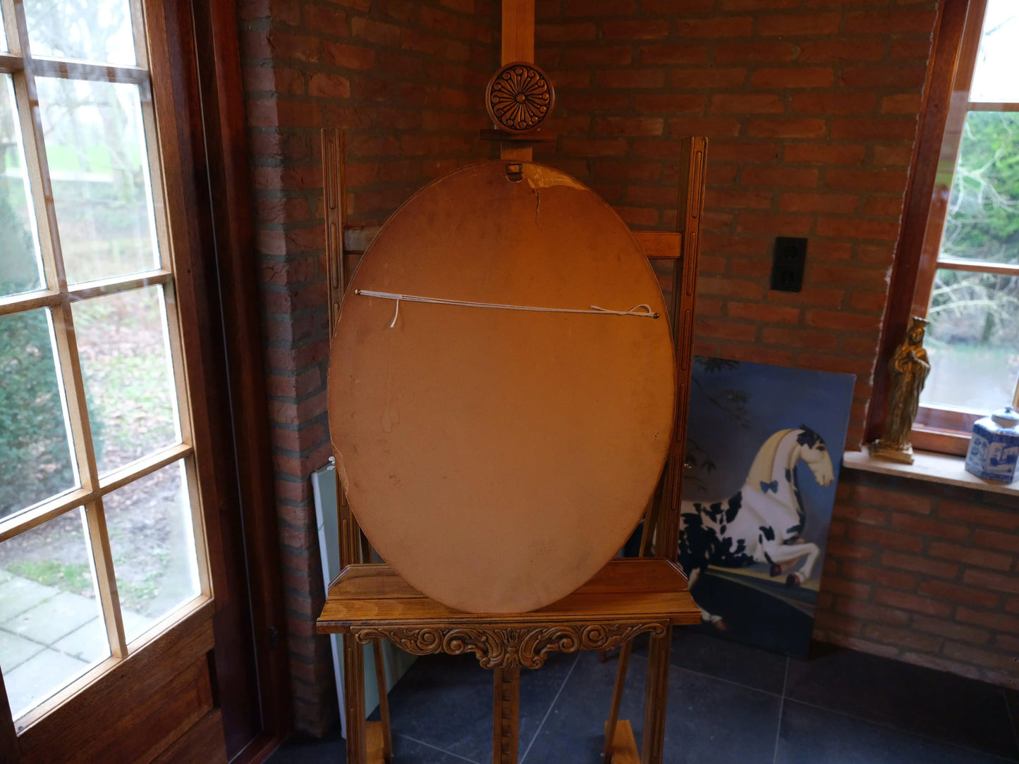 Ovale lijst met Maria & Jezus - Bamestra Curiosa