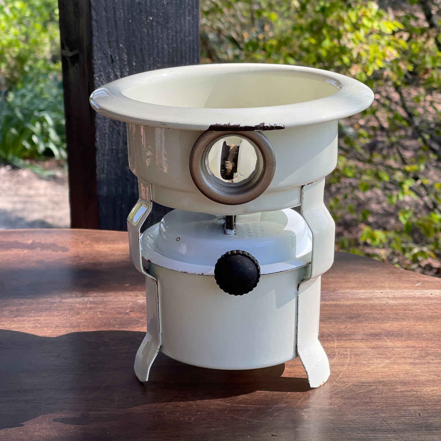 Vrolijk Petroleumstelletje 1 Pits In Creme Wit - Bamestra Curiosa