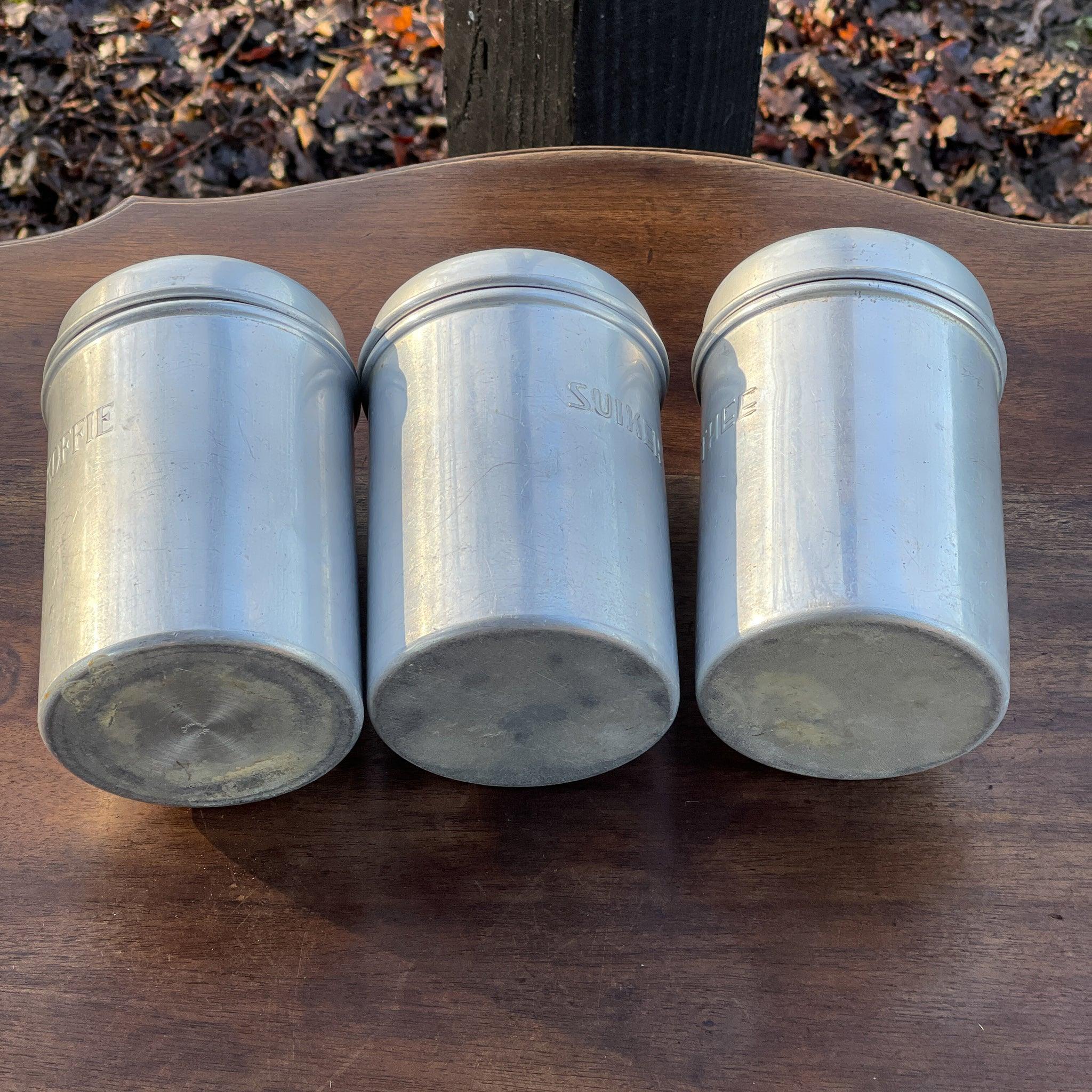 Aluminium Koffie Thee en Suiker bussen - The Collectionist