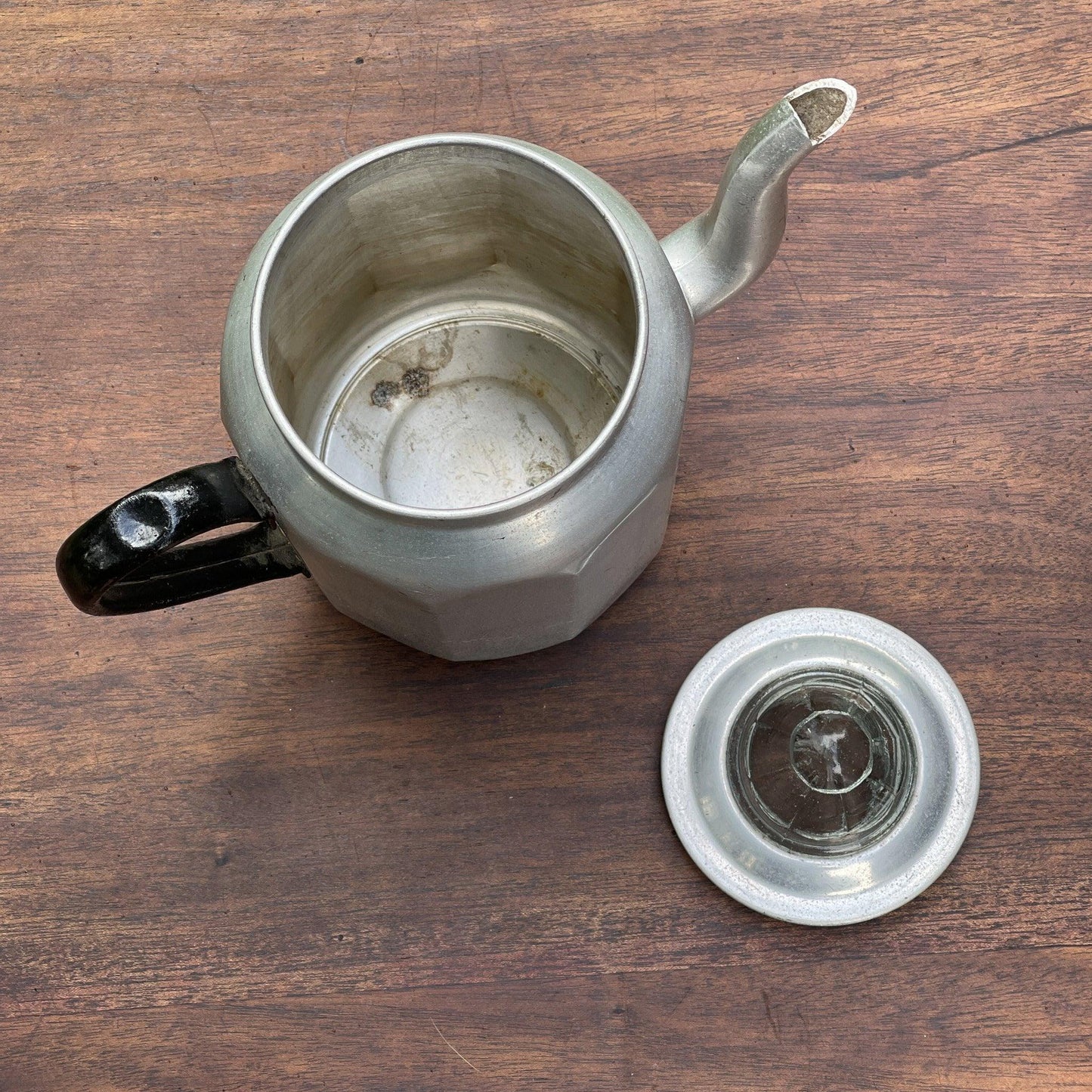 Aluminium thee / koffiepot - Bamestra Curiosa