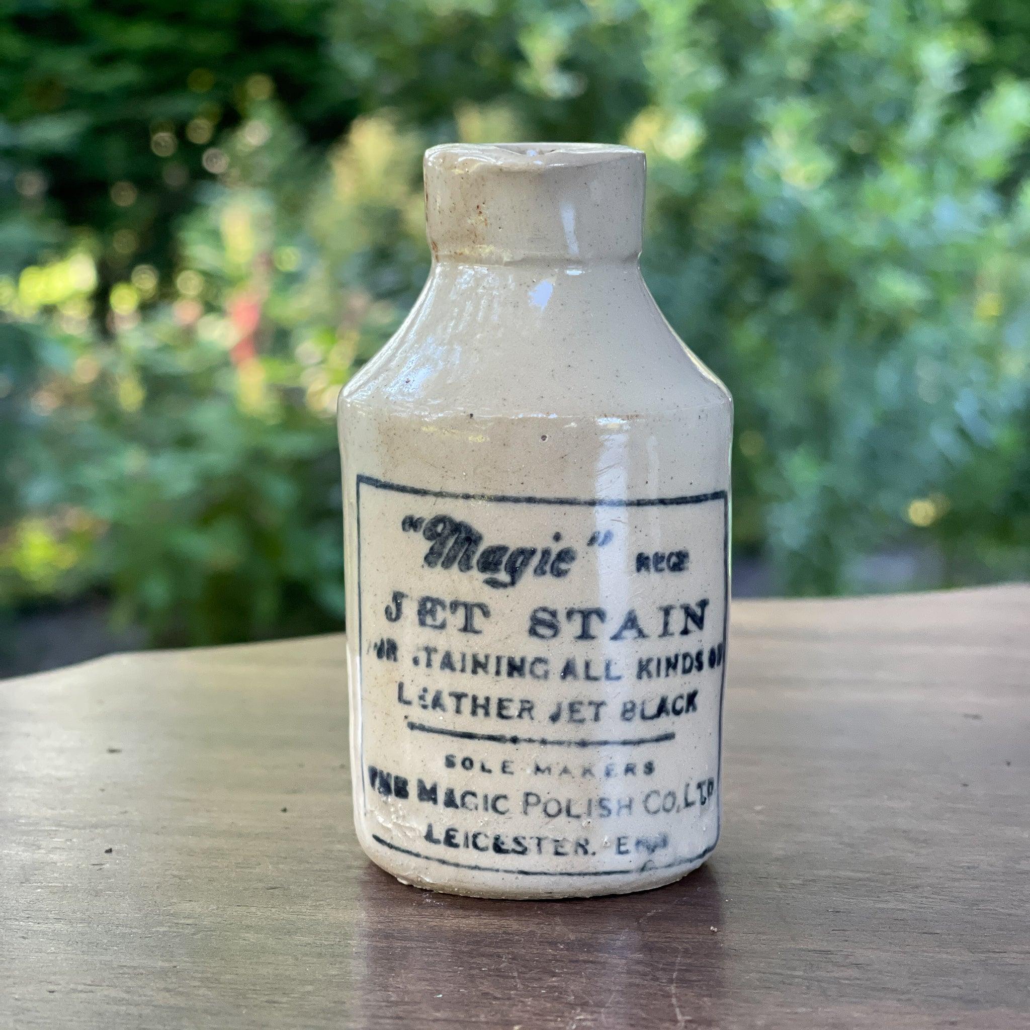 Antiek aardewerk flesje Magic Jet Stain (1860 - 1880) - The Collectionist