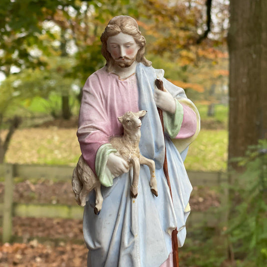 Antiek biscuit beeld Jezus - Bamestra Curiosa