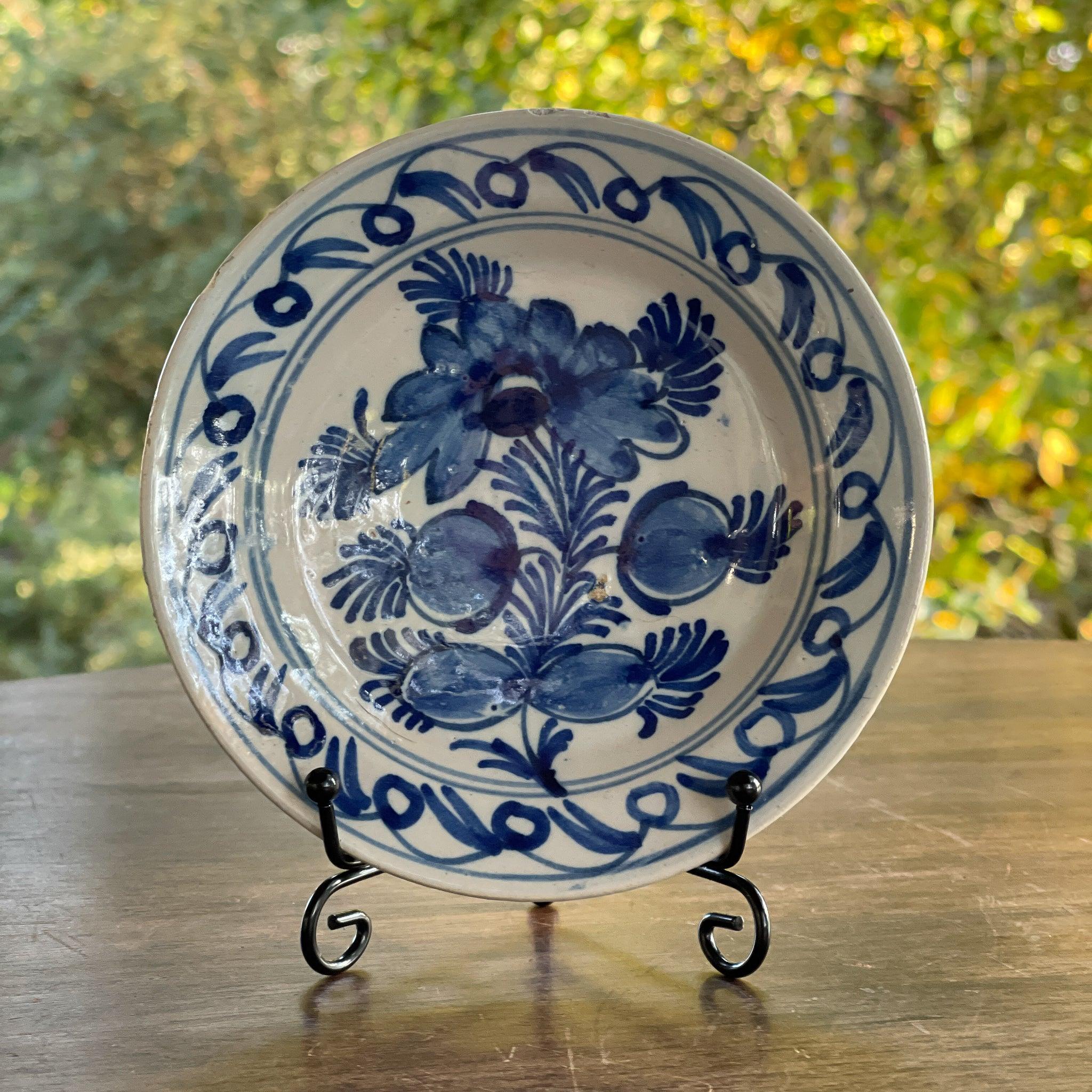 Antiek Delfts Blauw wandbordje - The Collectionist