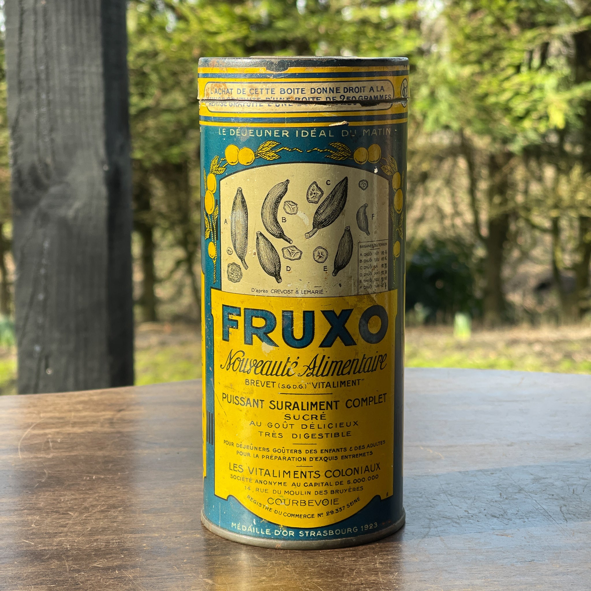 Antiek Fruxo Blik - The Collectionist