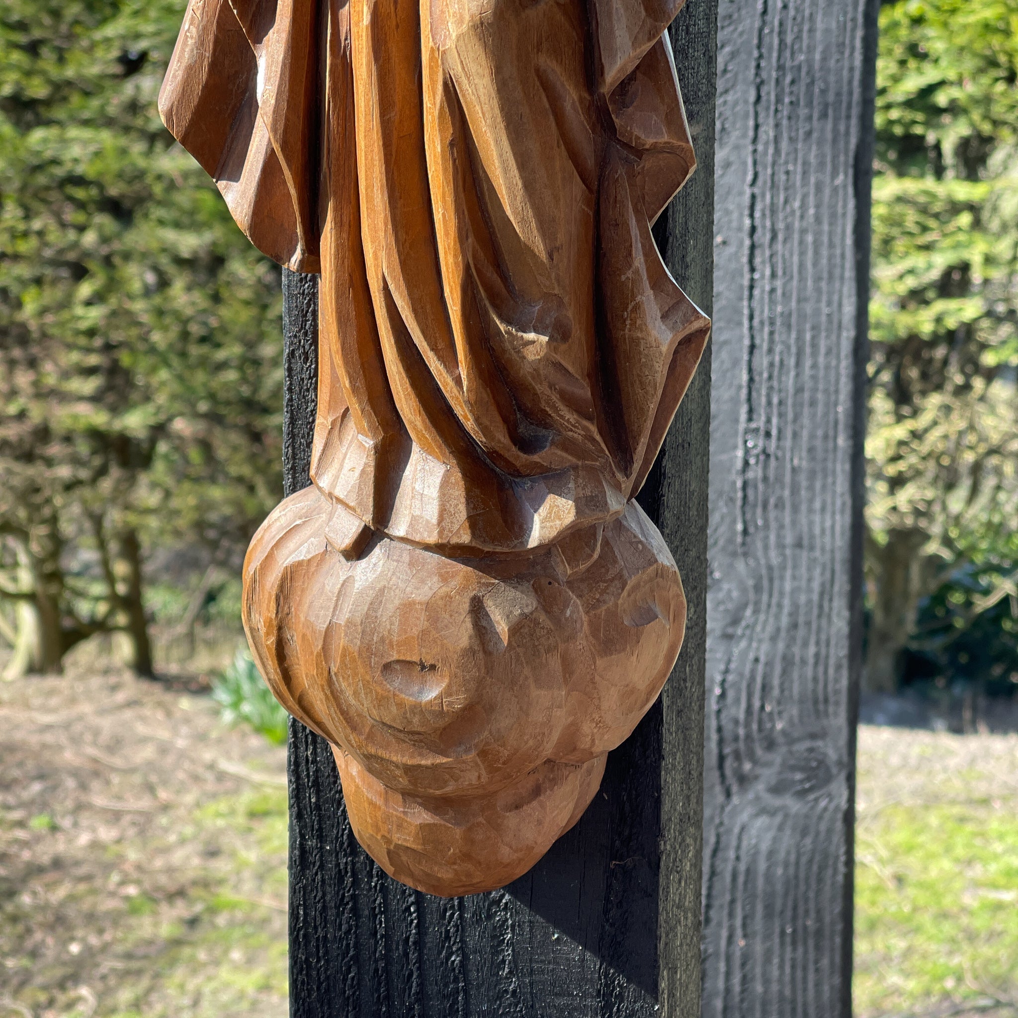 Antiek Houtsnijwerk Maria en Jezus - The Collectionist