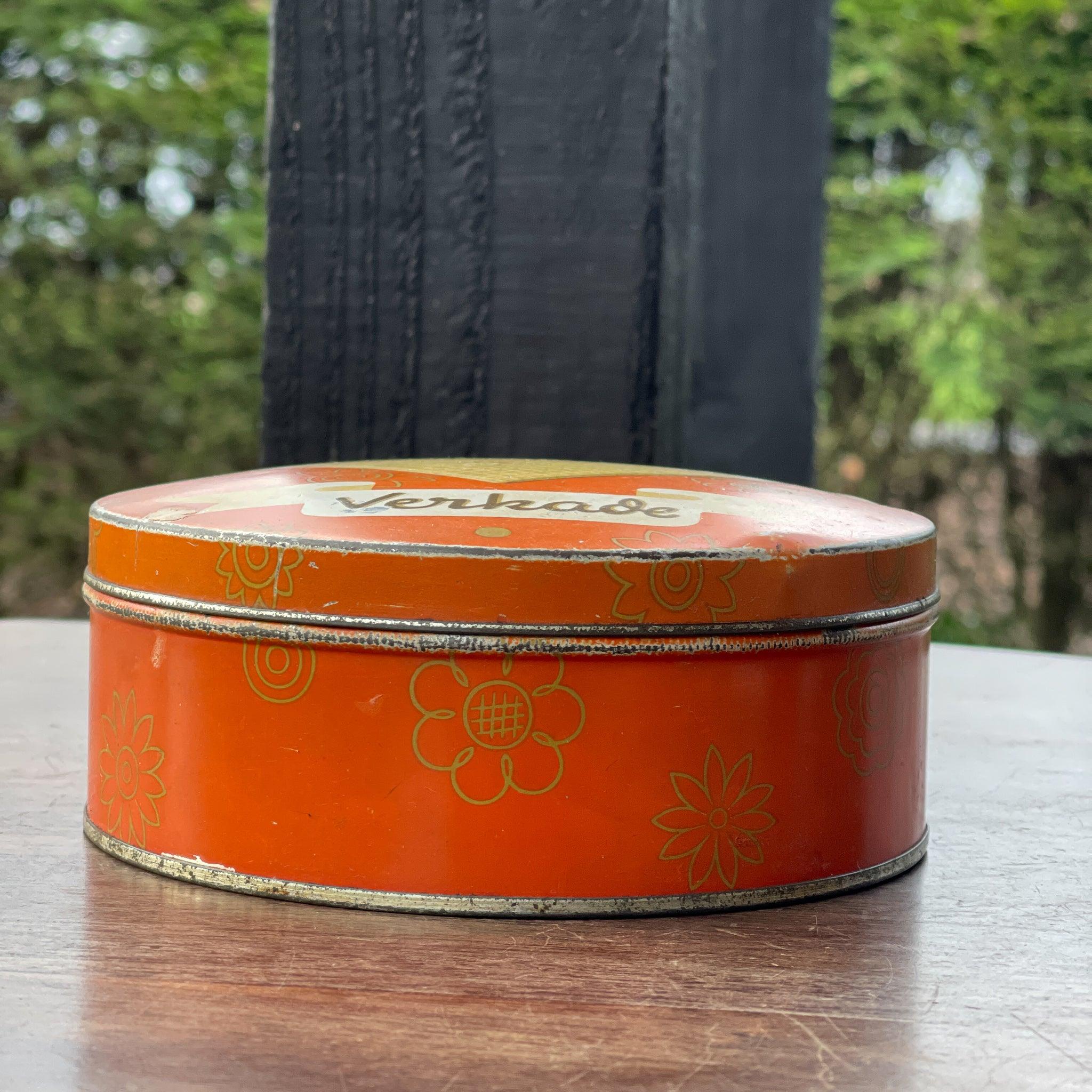 Antiek Verkade Waaier Wafels blik - The Collectionist