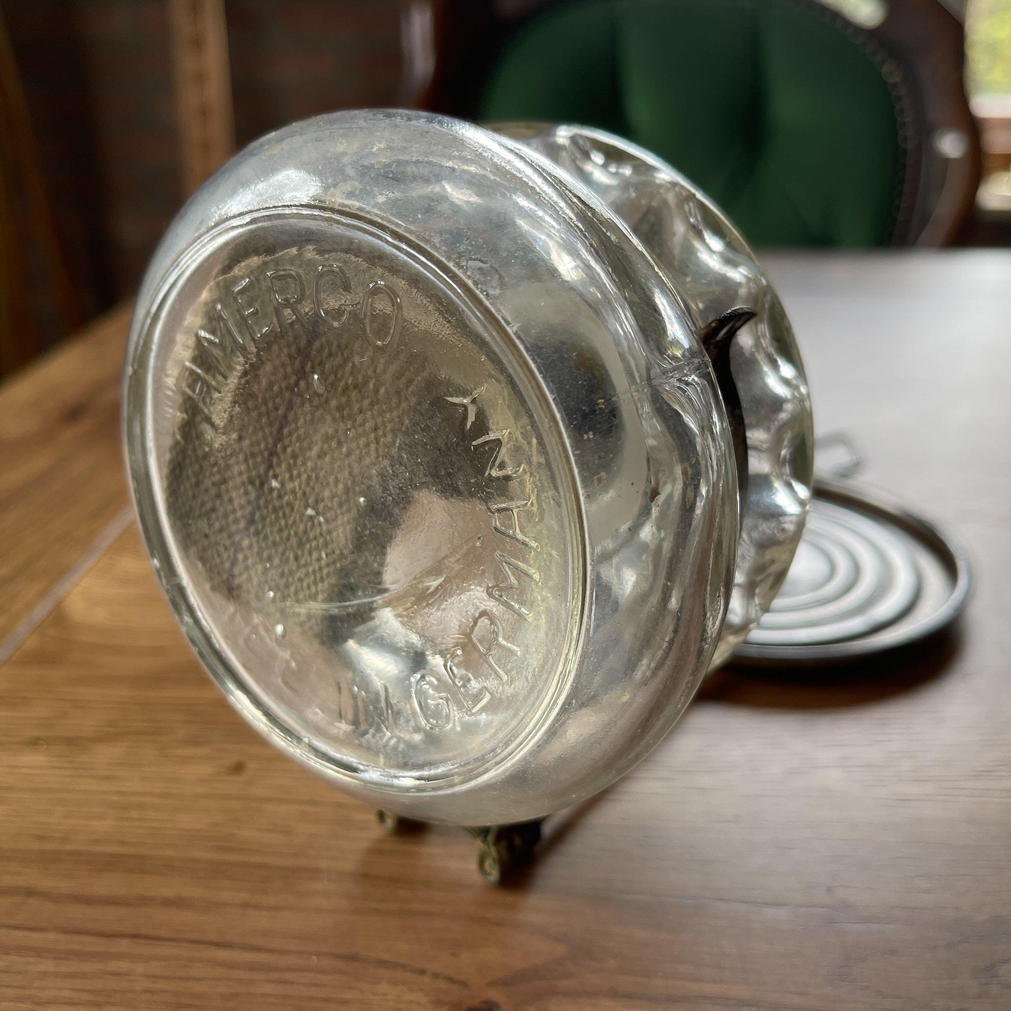 Antieke glazen olielamp Camerco - Bamestra Curiosa