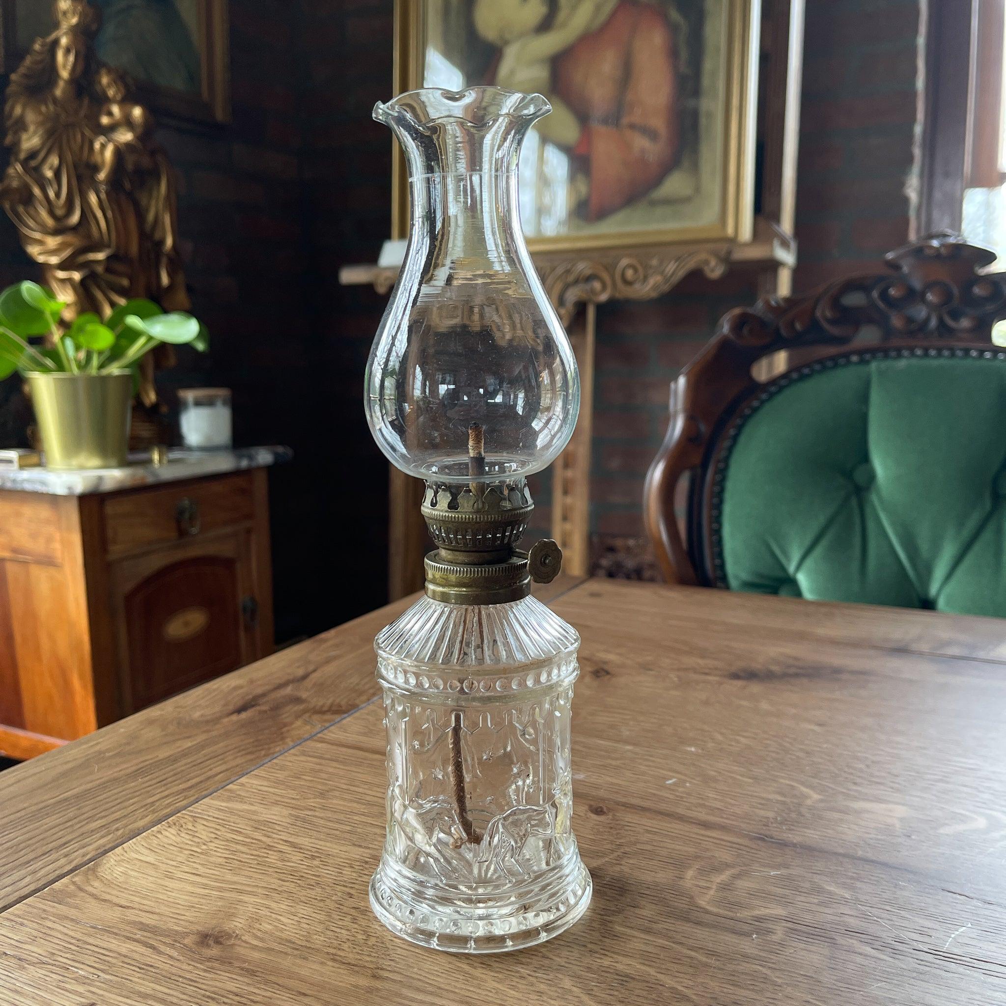 Antieke olielamp Carousel - The Collectionist