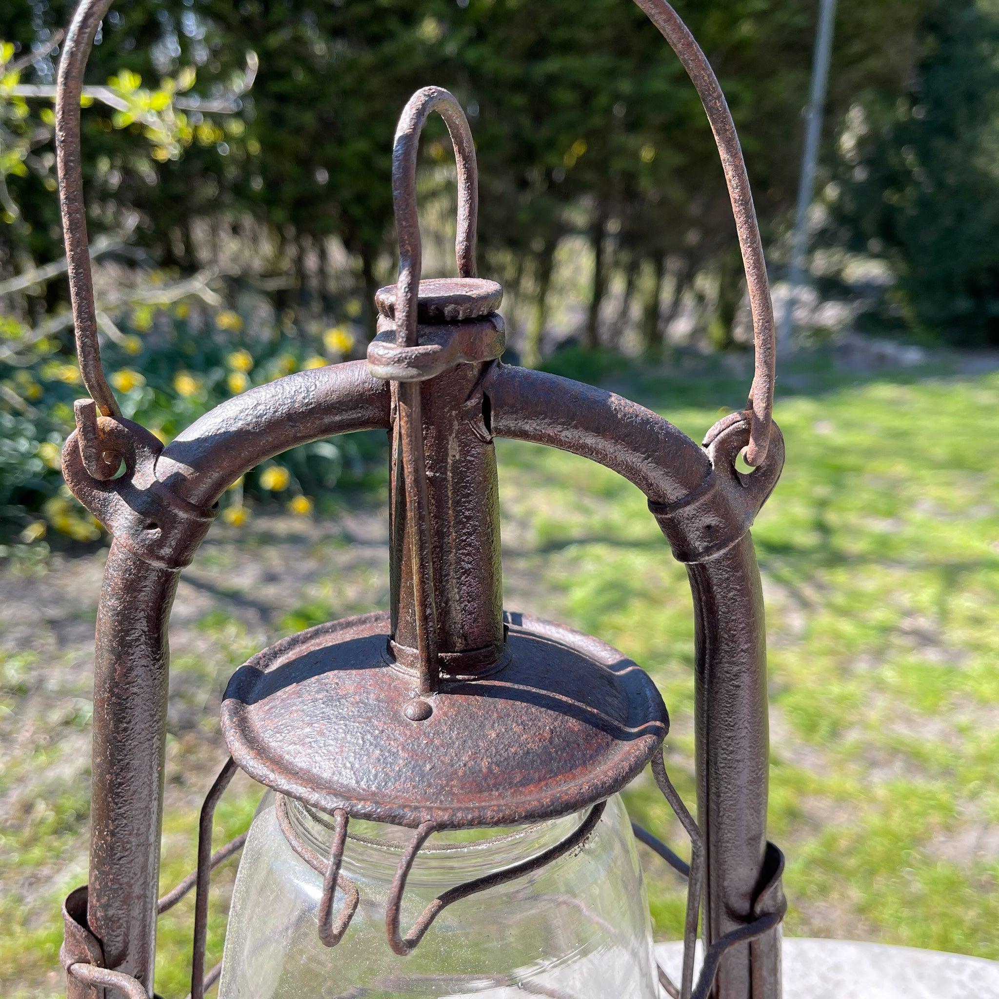 Antieke stormlantaarn petroleum lamp Marine - The Collectionist