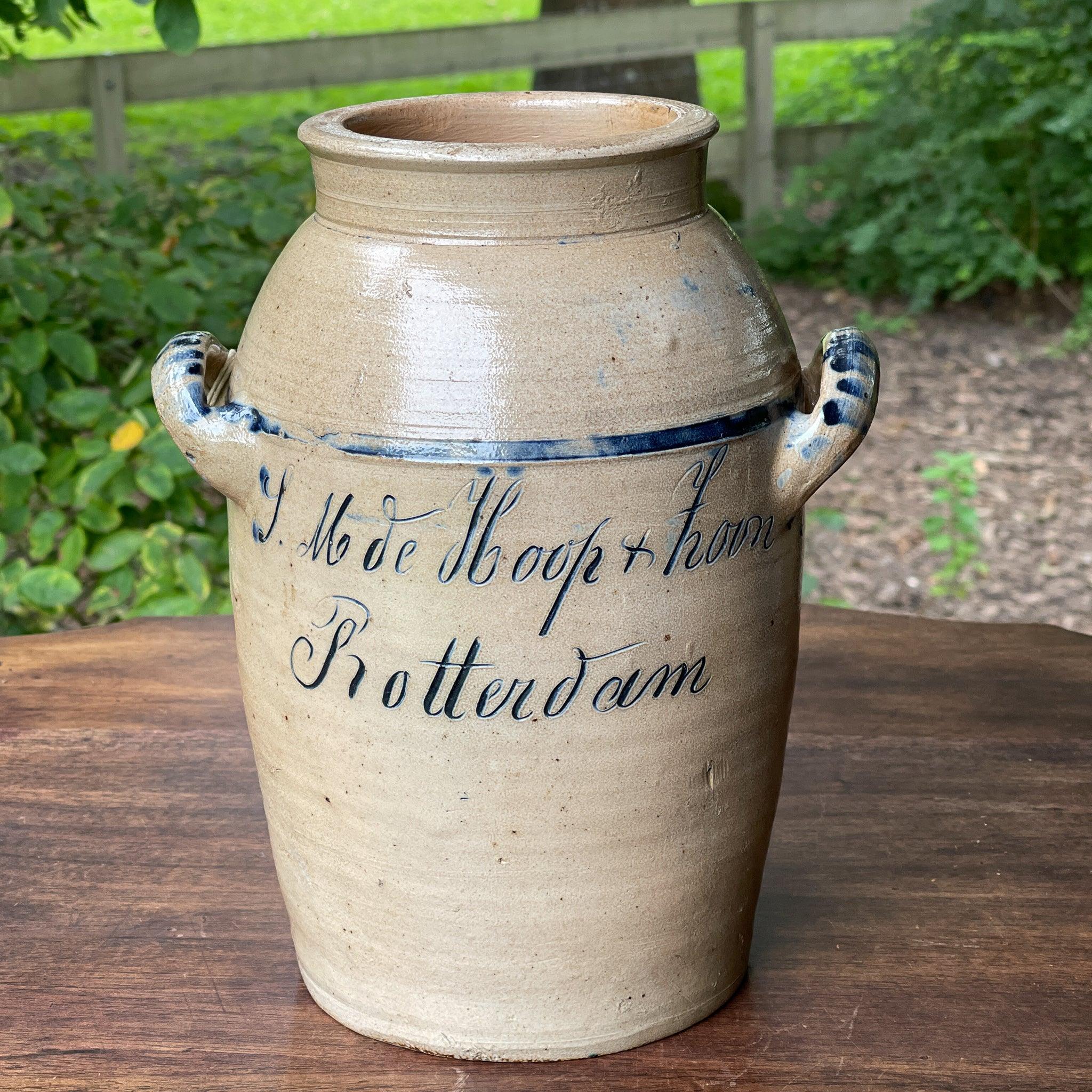 Antieke voorraadpot J.M. De Hoop & Zoon Rotterdam - The Collectionist