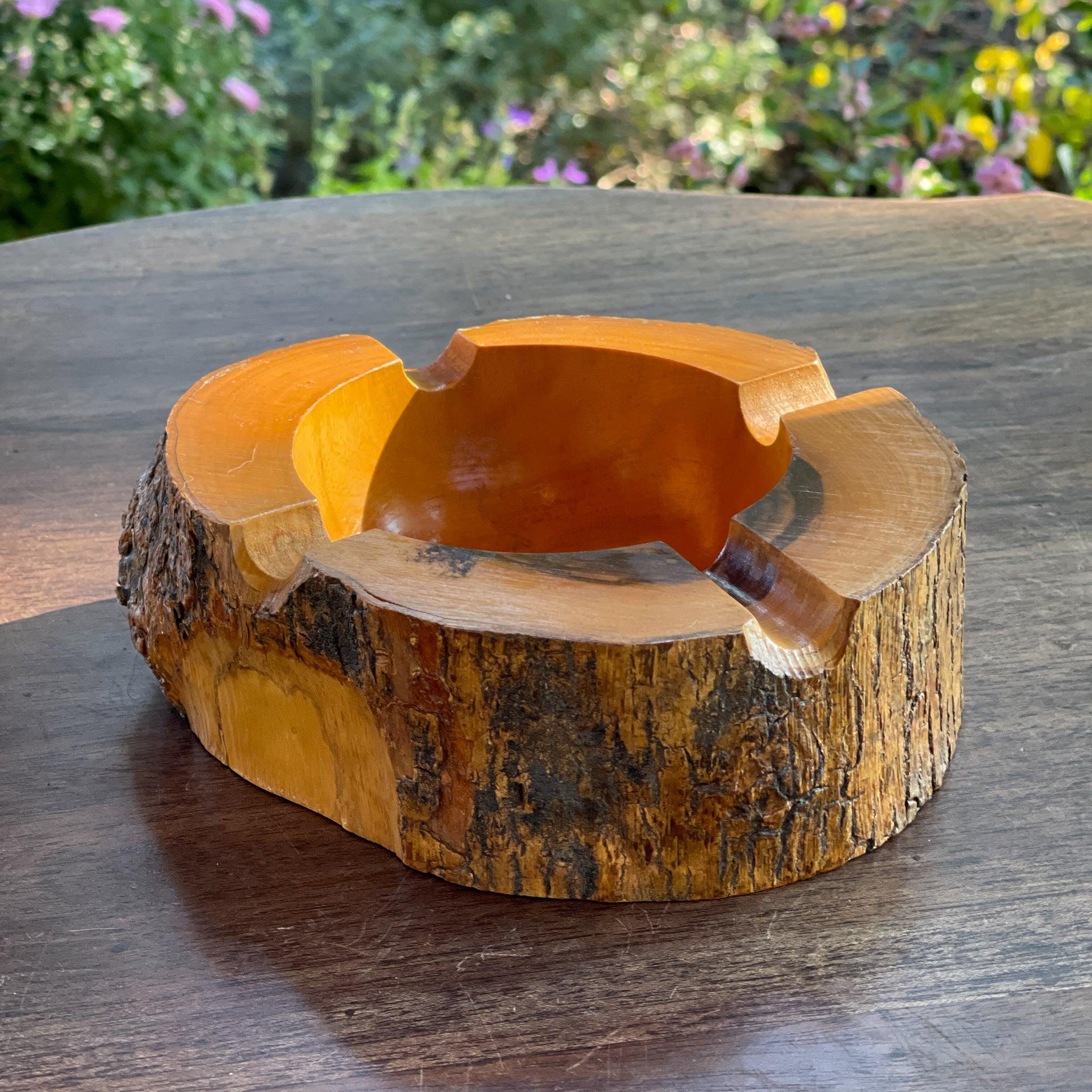 Asbak gemaakt van zeldzaam Ziricote hout - The Collectionist