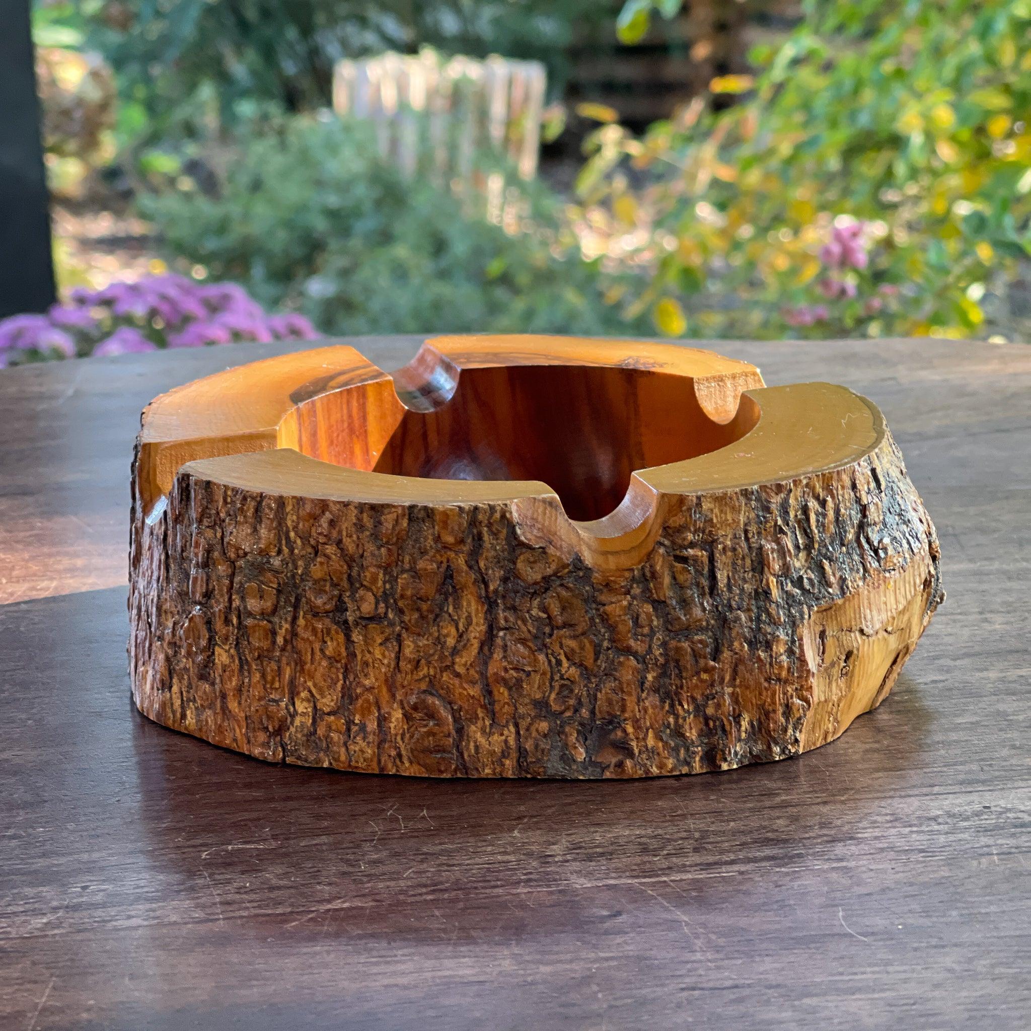 Asbak gemaakt van zeldzaam Ziricote hout - The Collectionist